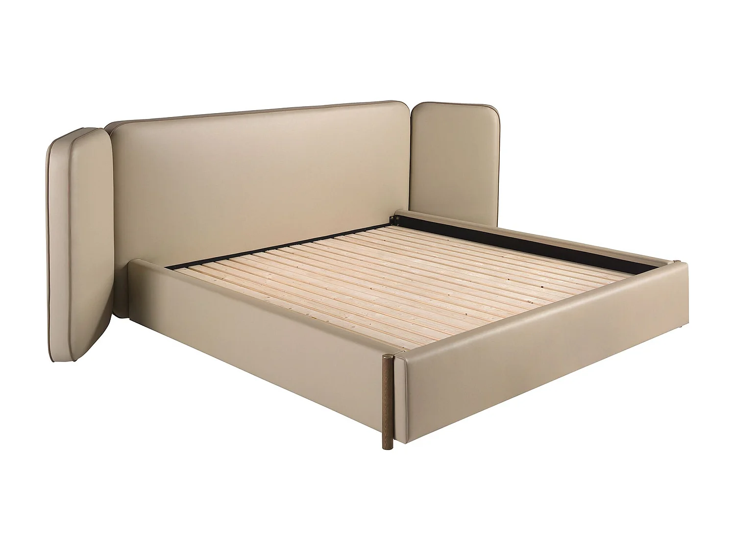 Leren bed in de kleur vison 7218 ANGEL CERDA