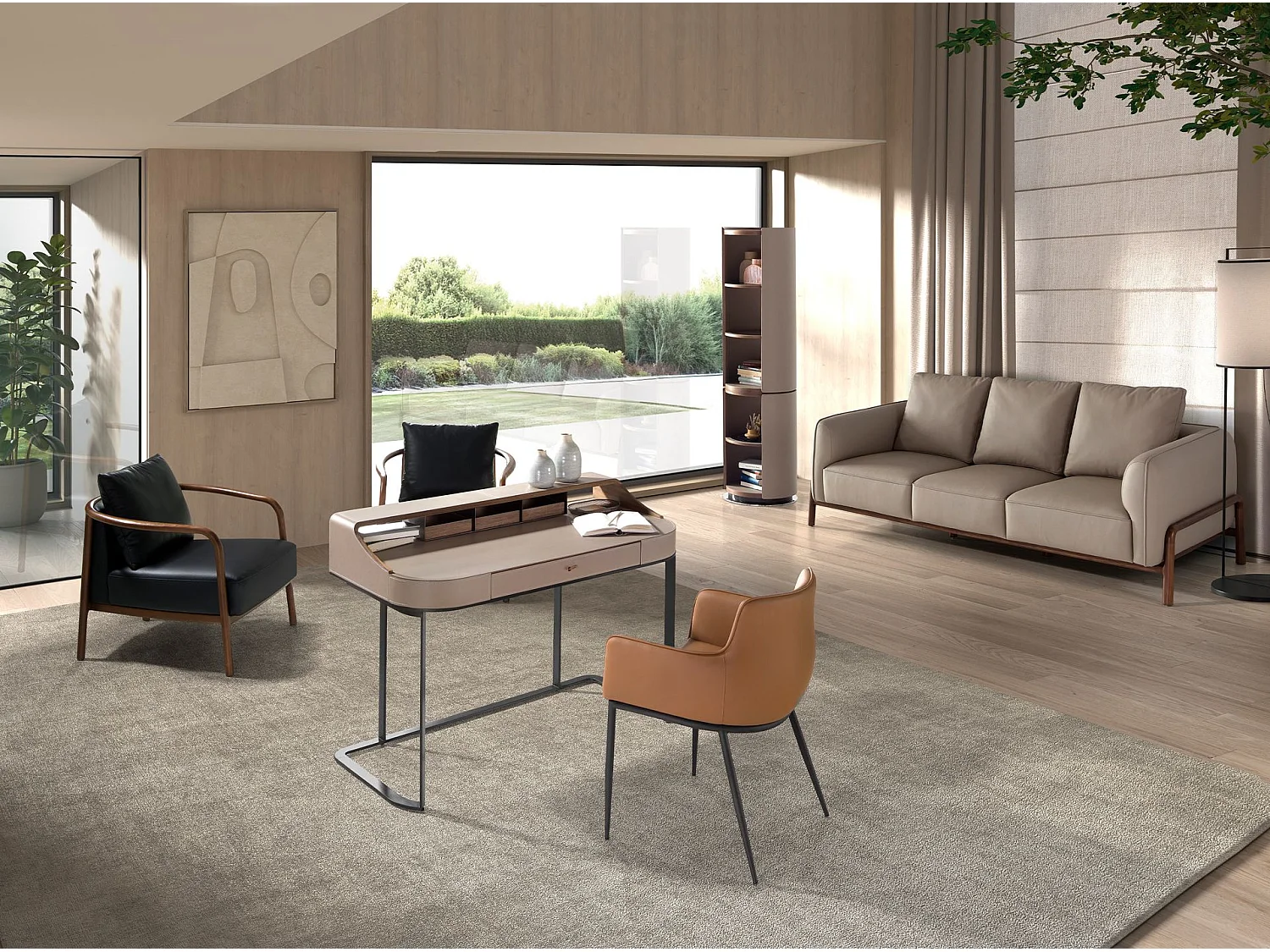 Fauteuil en cuir noir 5178 ANGEL CERDA