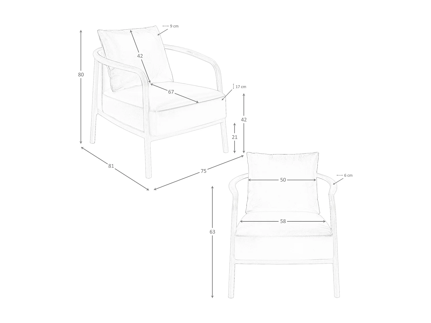 Fauteuil en cuir noir 5178 ANGEL CERDA