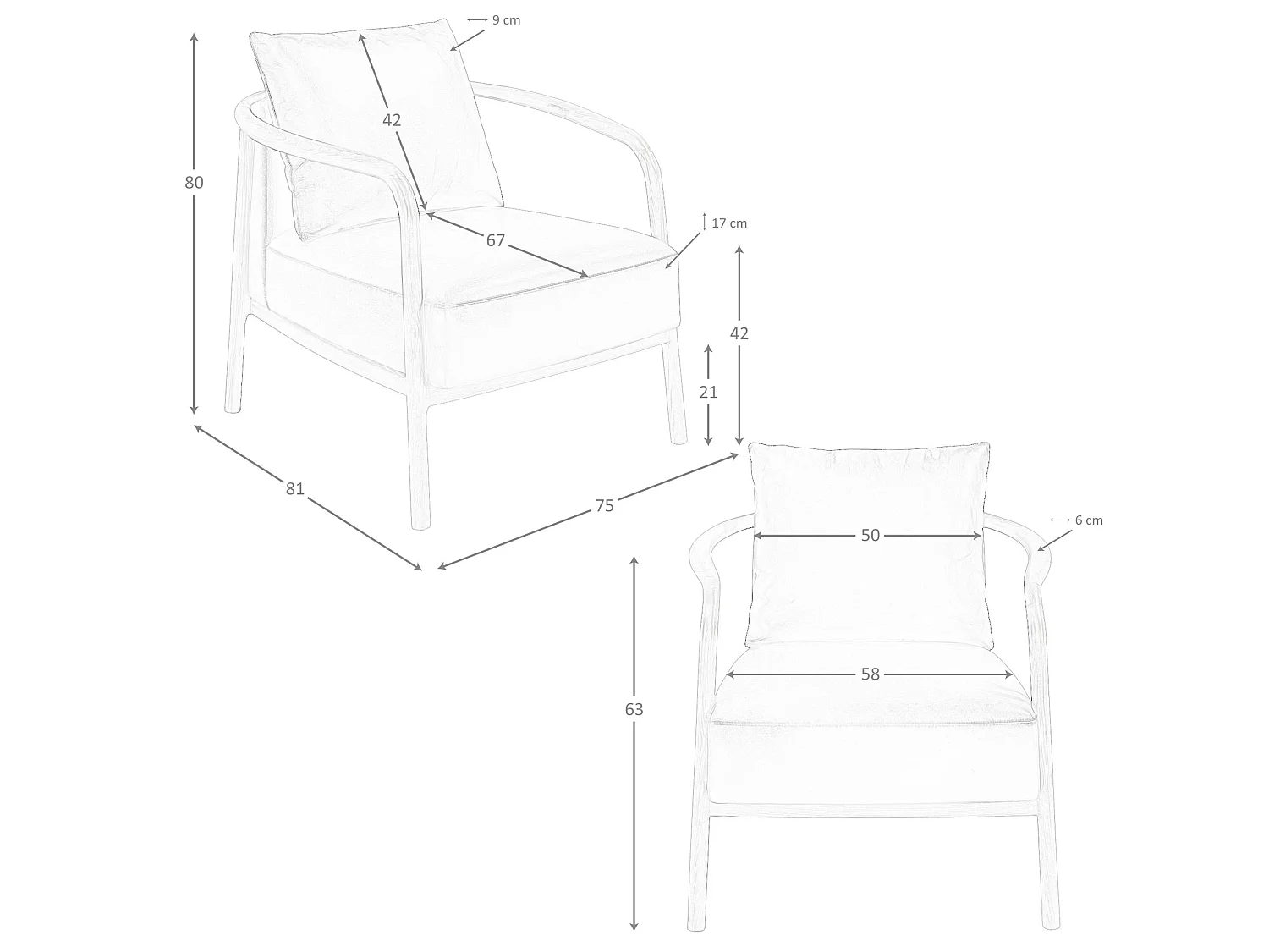 Fauteuil en cuir noir 5178 ANGEL CERDA