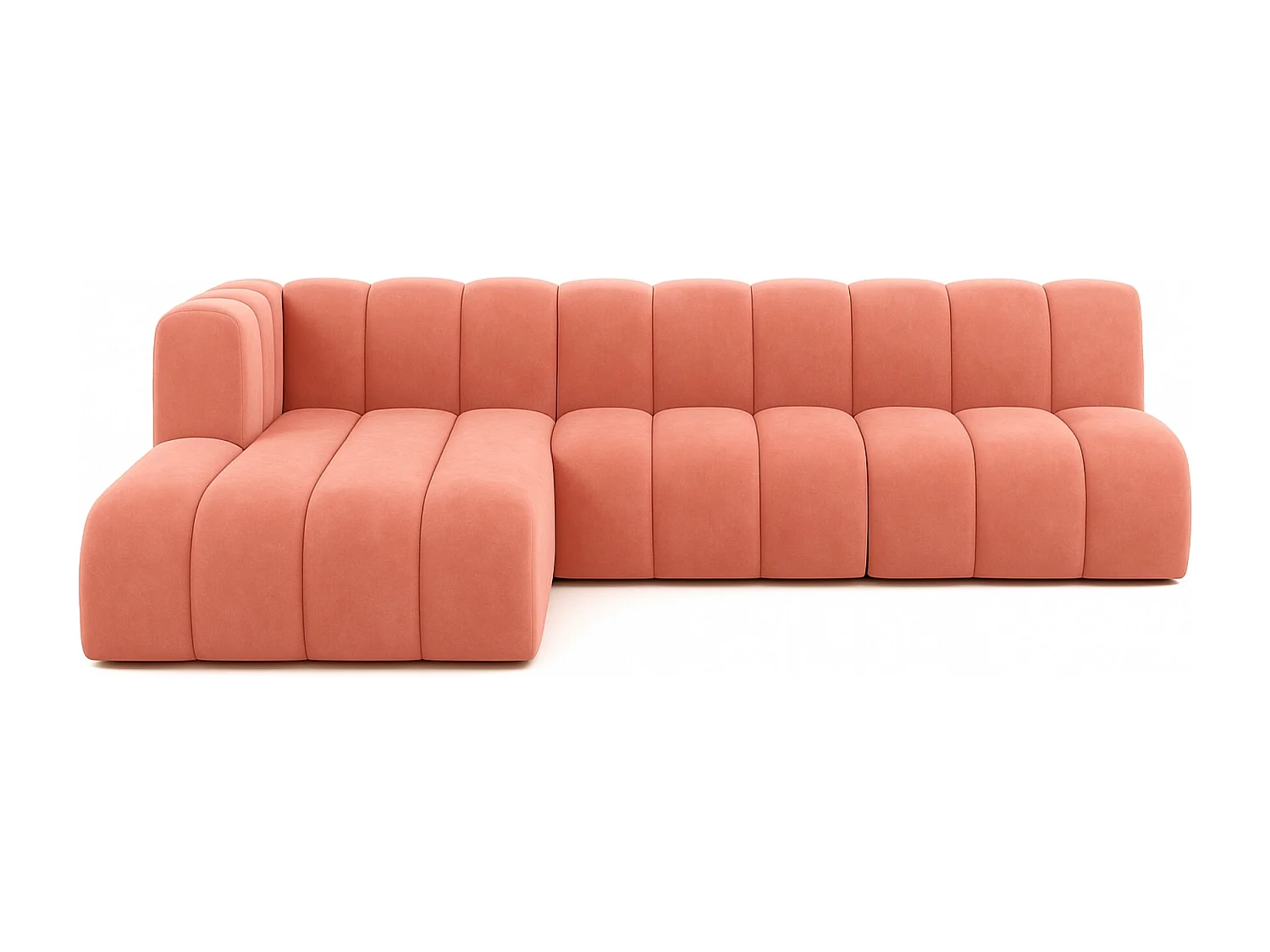 Ecksofa GRAND L 295 cm, stoff Salvador, Rosa, Links
