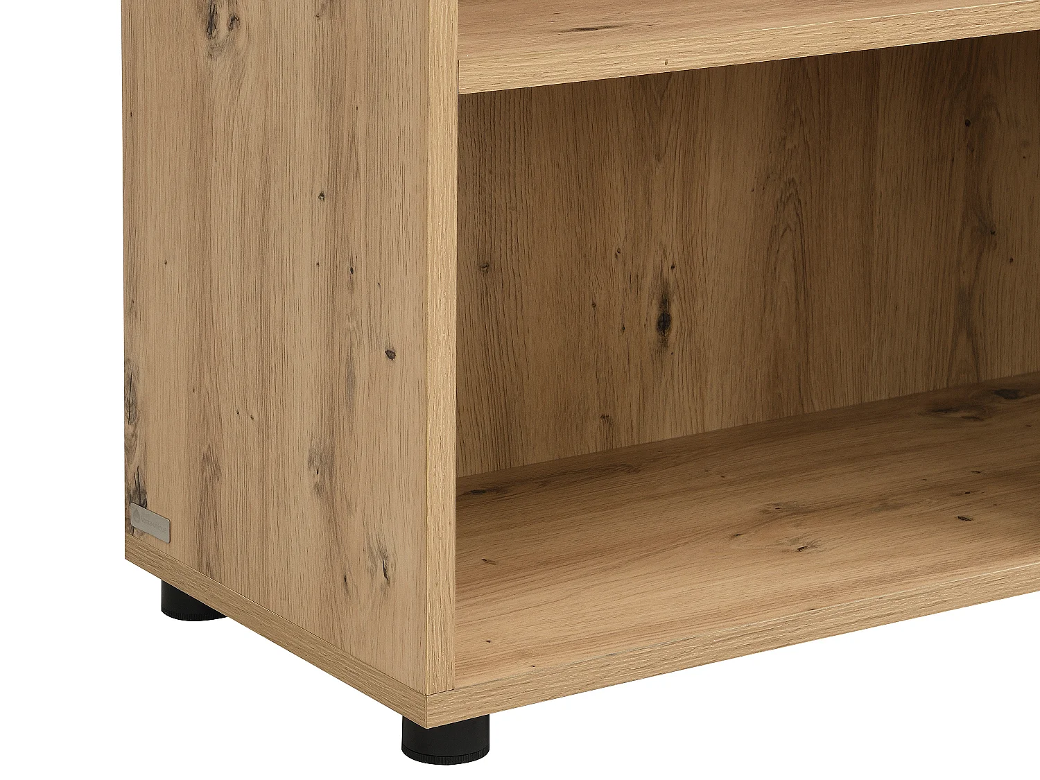 Bibliothèque avec 5 niches en MDF - Naturel clair - GLIANA