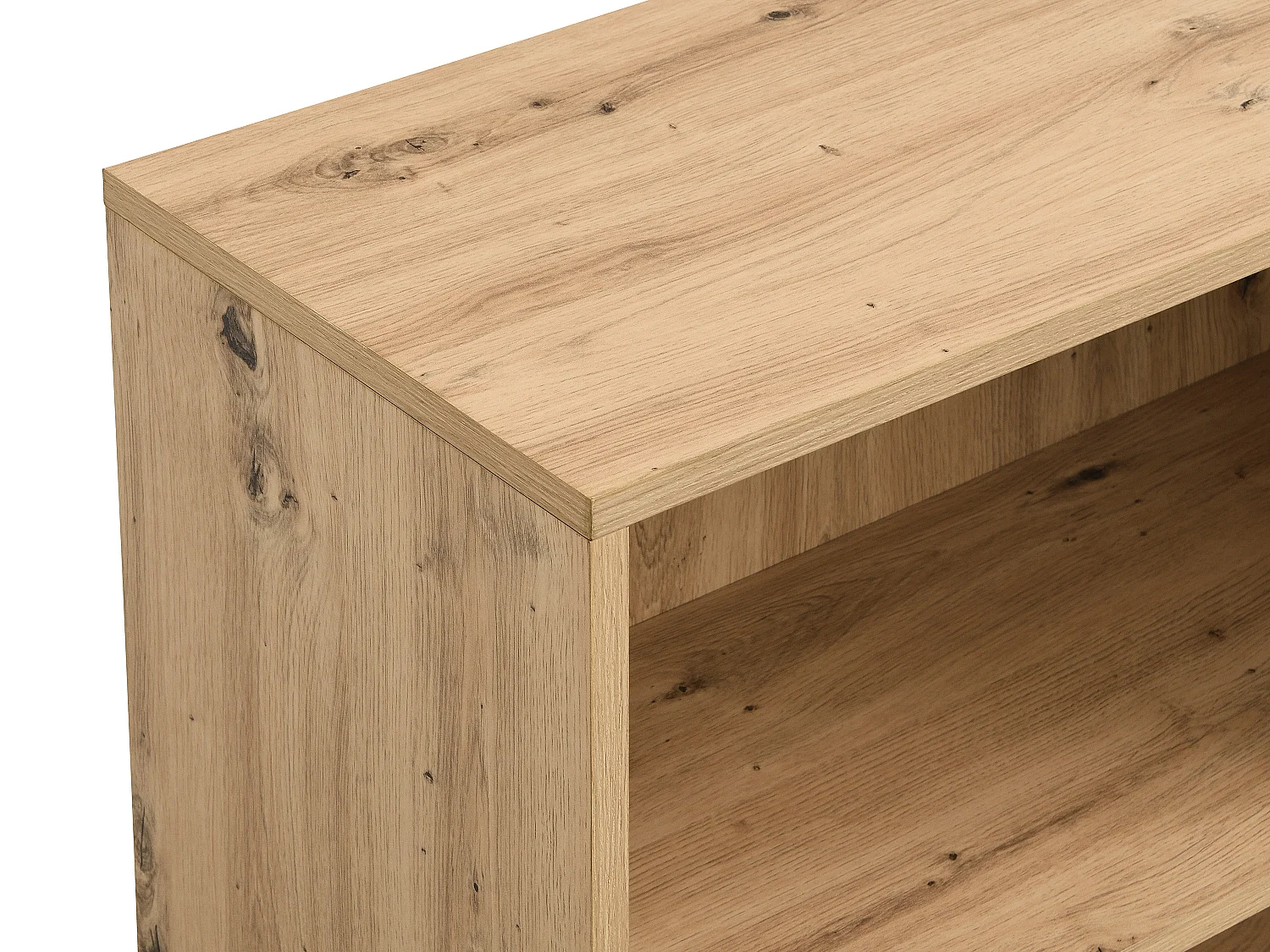 Bibliothèque avec 5 niches en MDF - Naturel clair - GLIANA