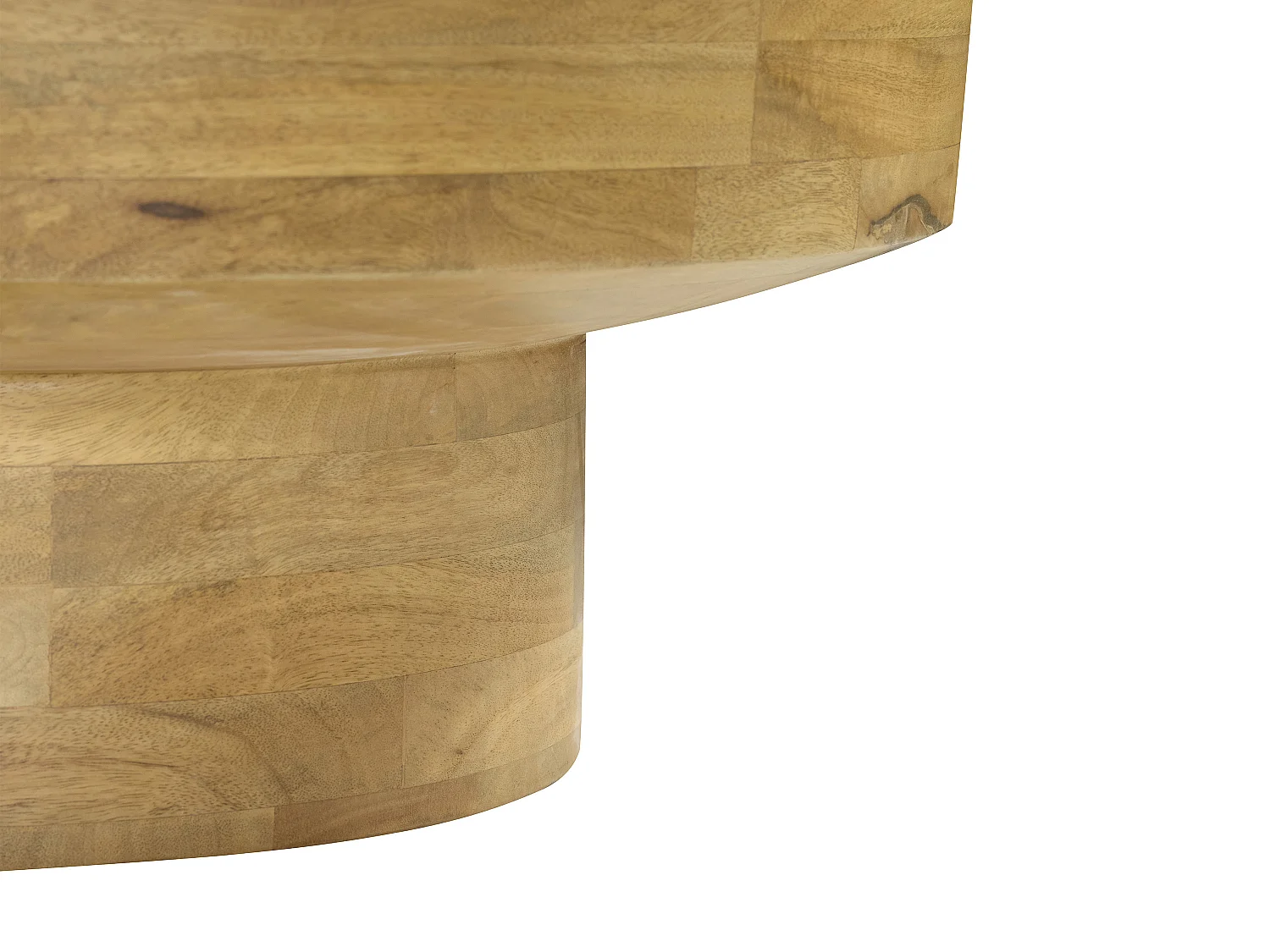 Table basse en bois de manguier - Naturel clair - LESWAL