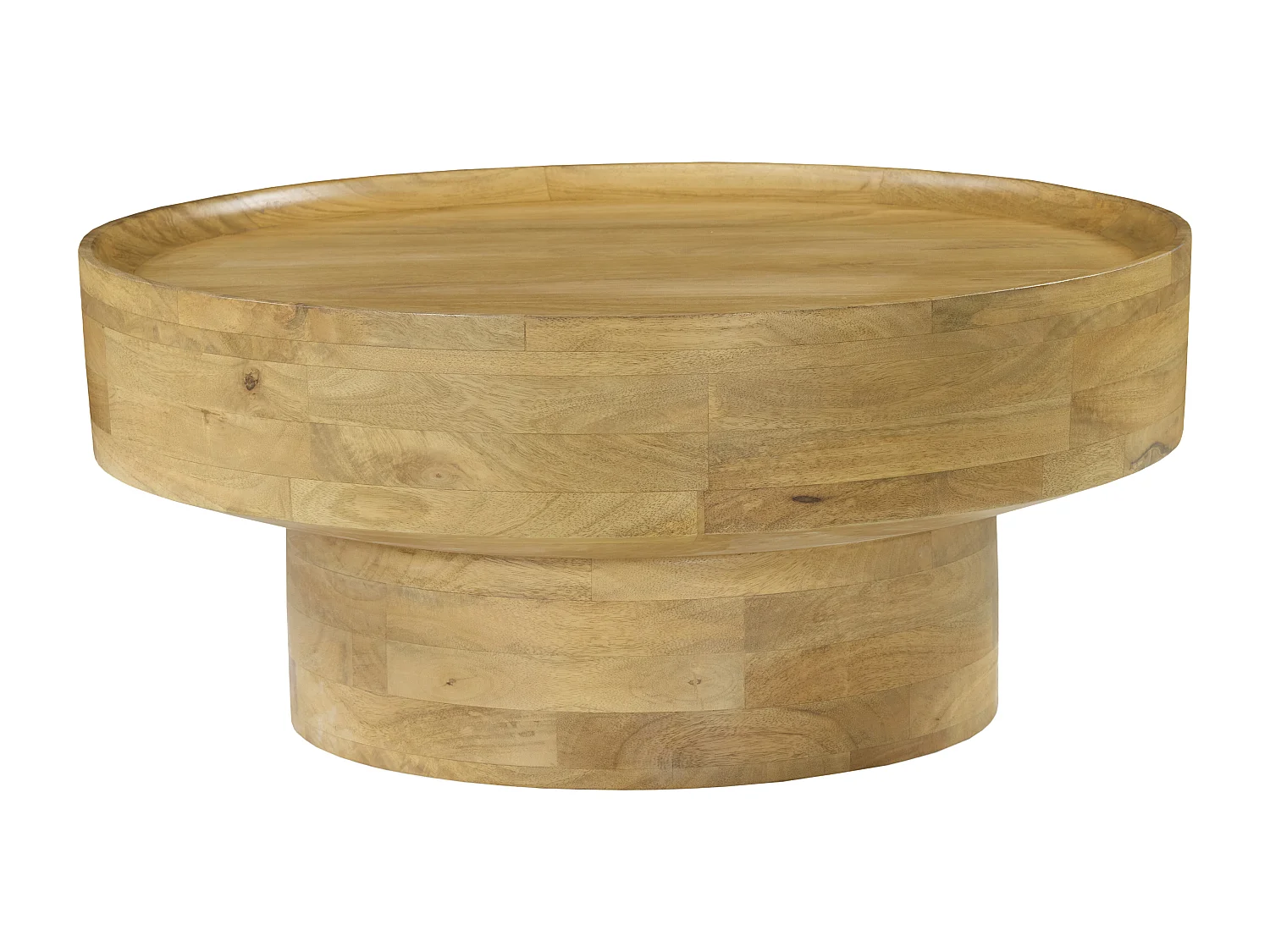 Table basse en bois de manguier - Naturel clair - LESWAL