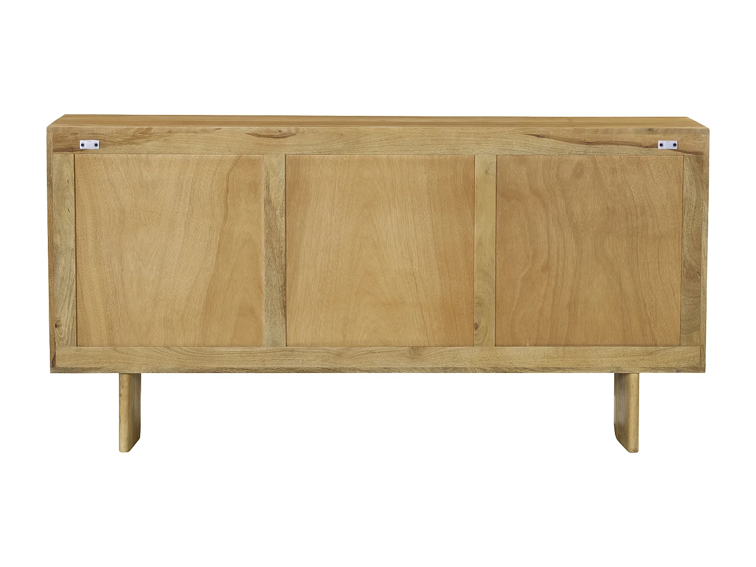 Buffet avec 2 portes et 2 tiroirs en bois de manguier - Naturel clair - MABERY