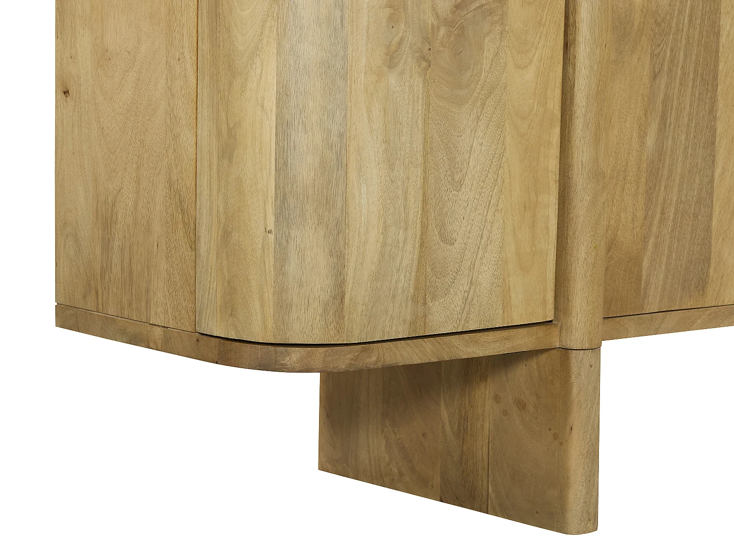 Buffet avec 4 portes en bois de manguier - Naturel clair - MELYRAN
