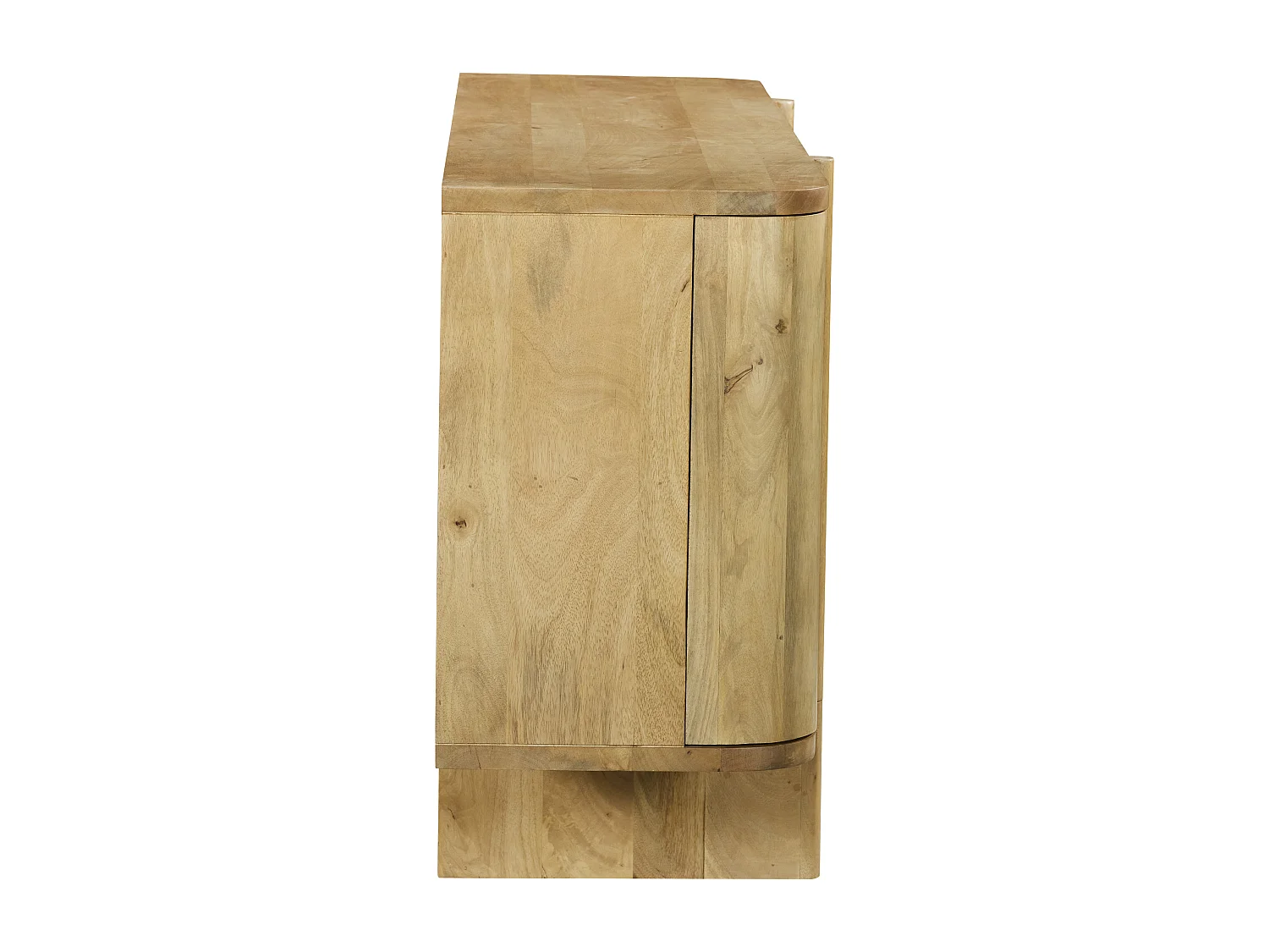 Buffet avec 4 portes en bois de manguier - Naturel clair - MELYRAN