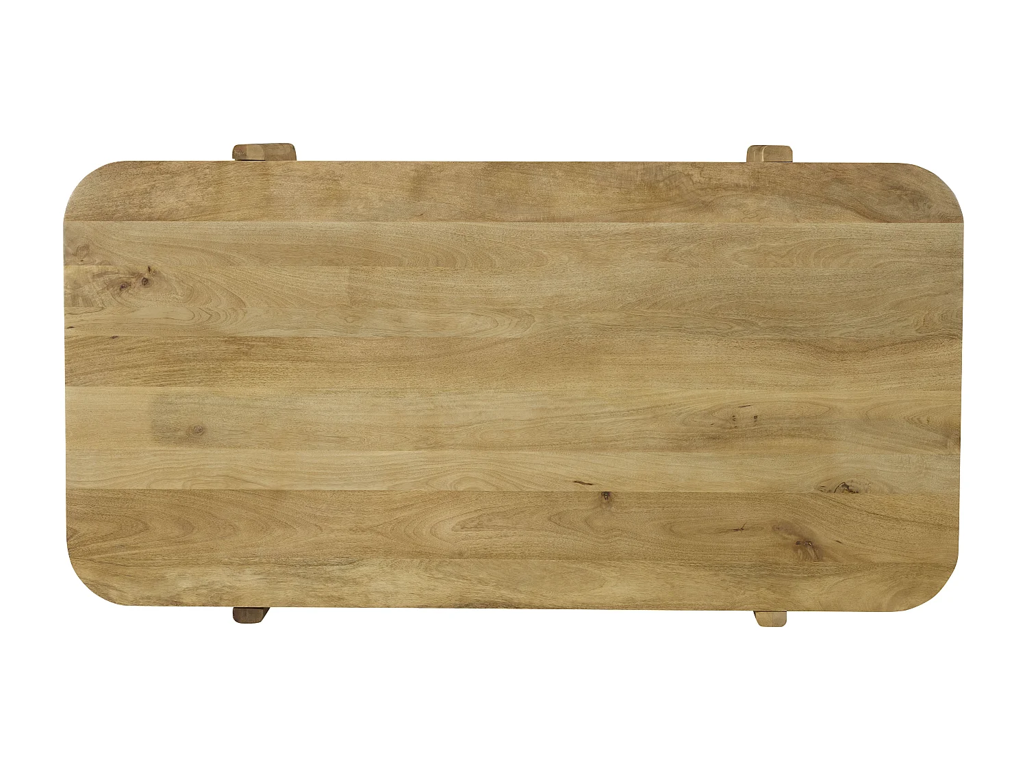 Buffet avec 4 portes en bois de manguier - Naturel clair - MELYRAN
