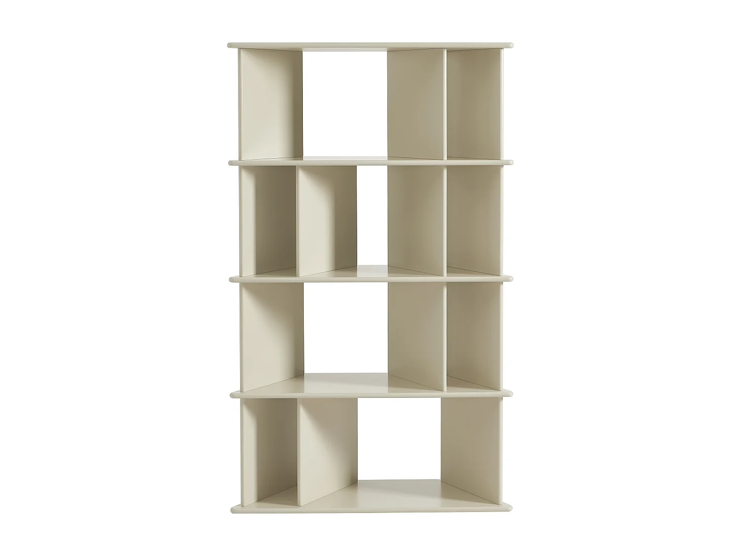 Bibliothèque avec 10 niches en MDF - Beige - MORENCI