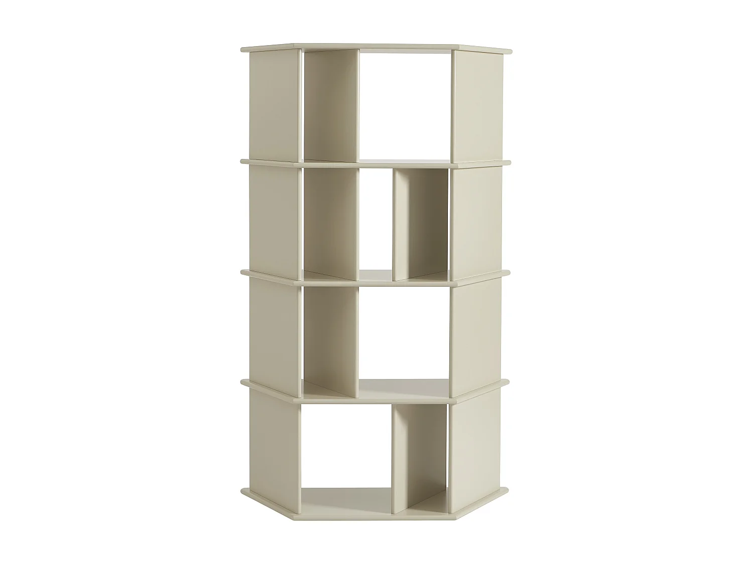 Bibliothèque avec 10 niches en MDF - Beige - MORENCI