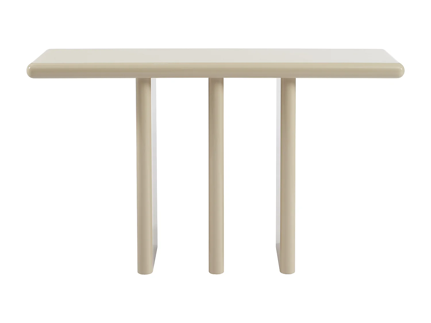 Console en MDF - Beige laqué - ELWENA