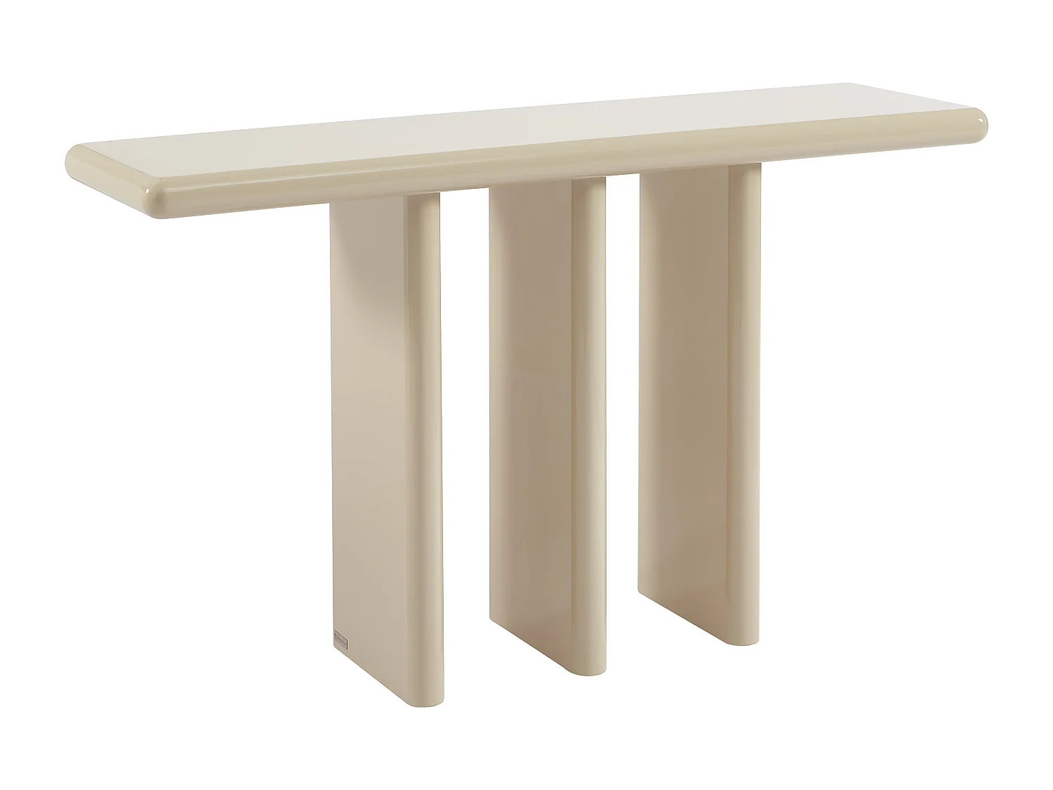 Console en MDF - Beige laqué - ELWENA