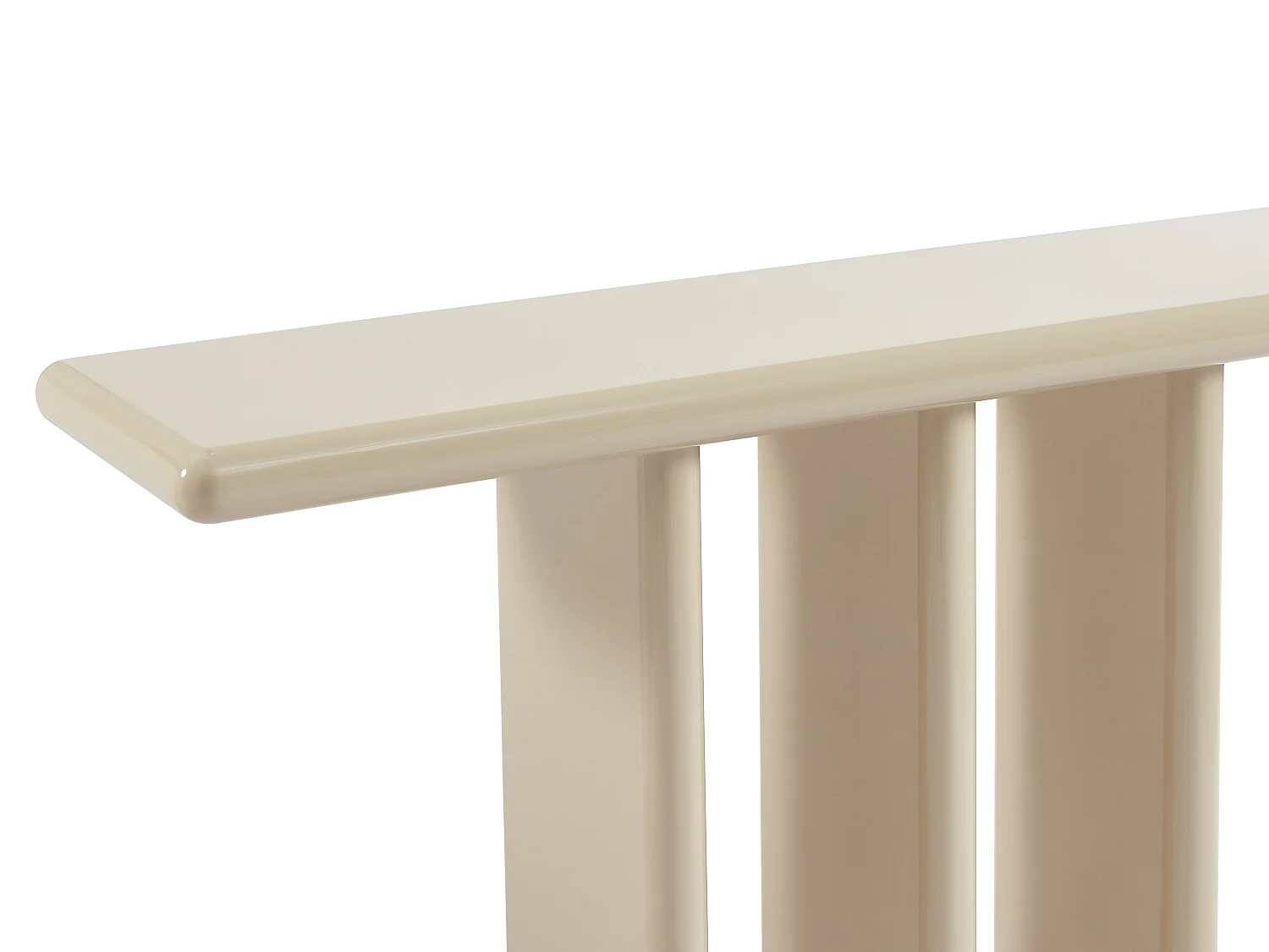 Console en MDF - Beige laqué - ELWENA