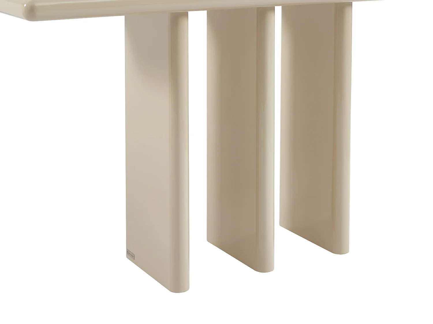 Console en MDF - Beige laqué - ELWENA
