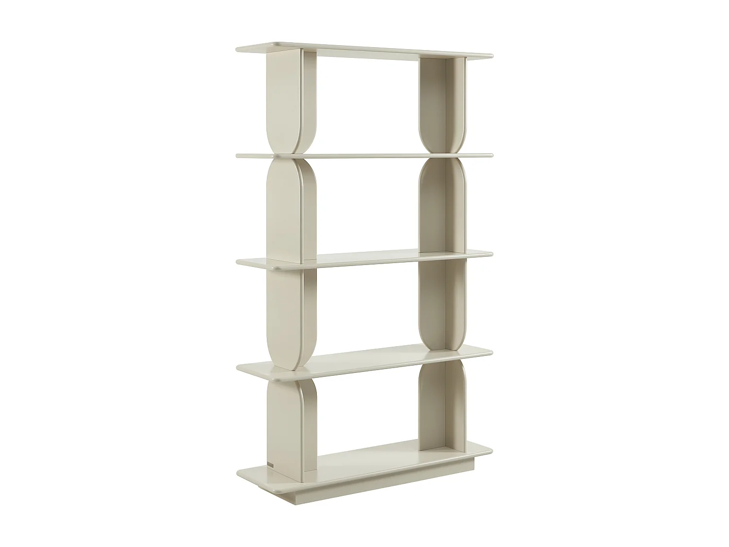 Etagère avec 4 tablettes en MDF - Beige - LUSORIA