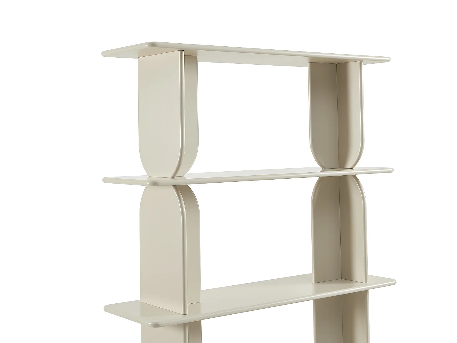 Etagère avec 4 tablettes en MDF - Beige - LUSORIA