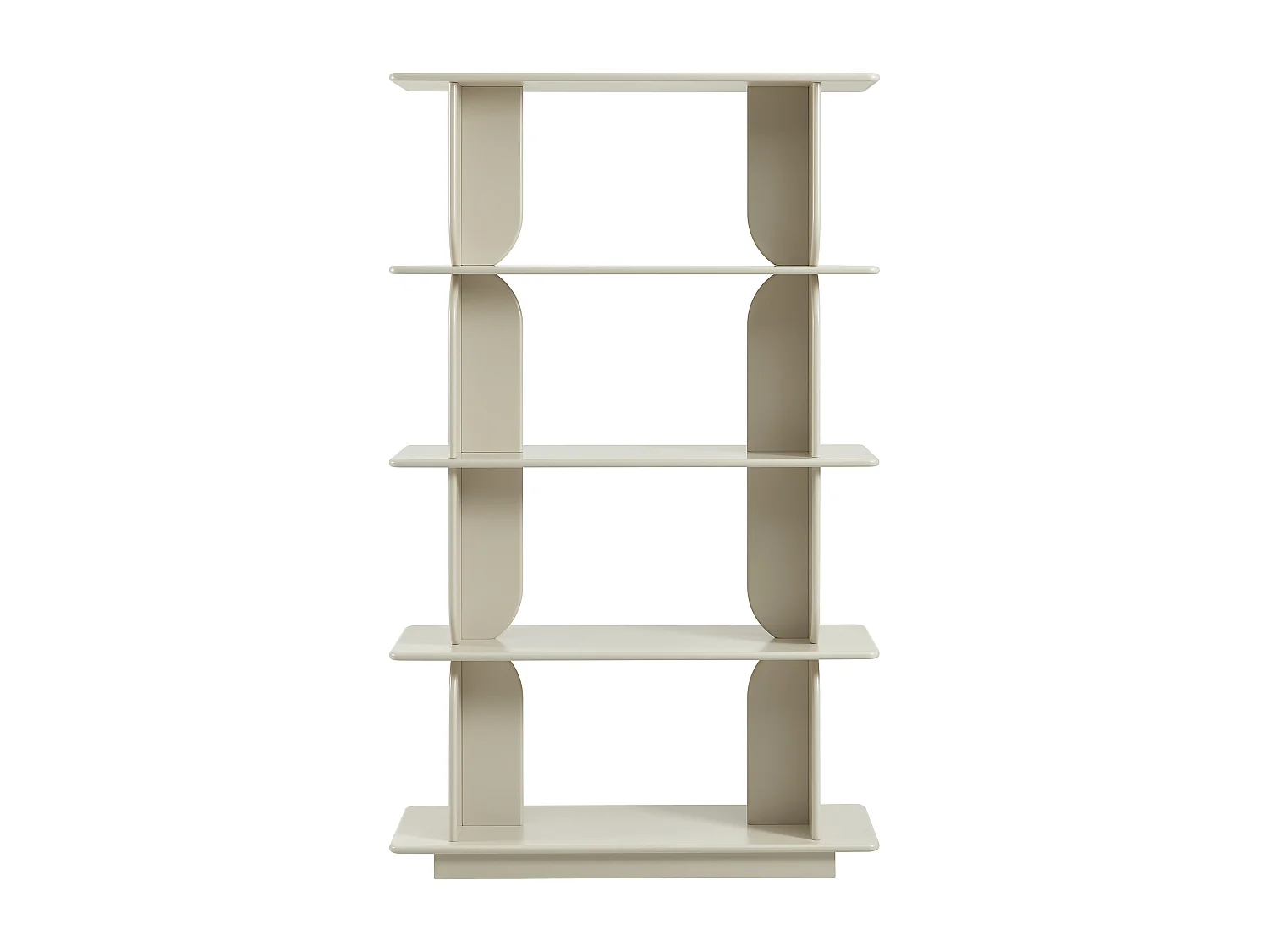 Etagère avec 4 tablettes en MDF - Beige - LUSORIA