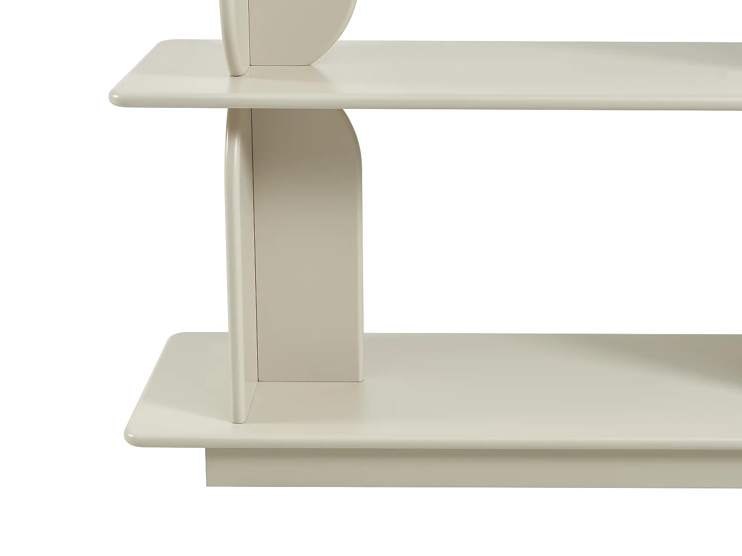 Etagère avec 3 tablettes en MDF - Beige - LUSORIA