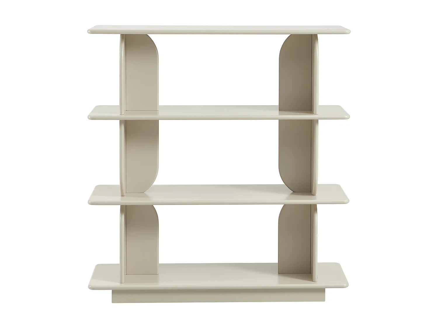 Etagère avec 3 tablettes en MDF - Beige - LUSORIA