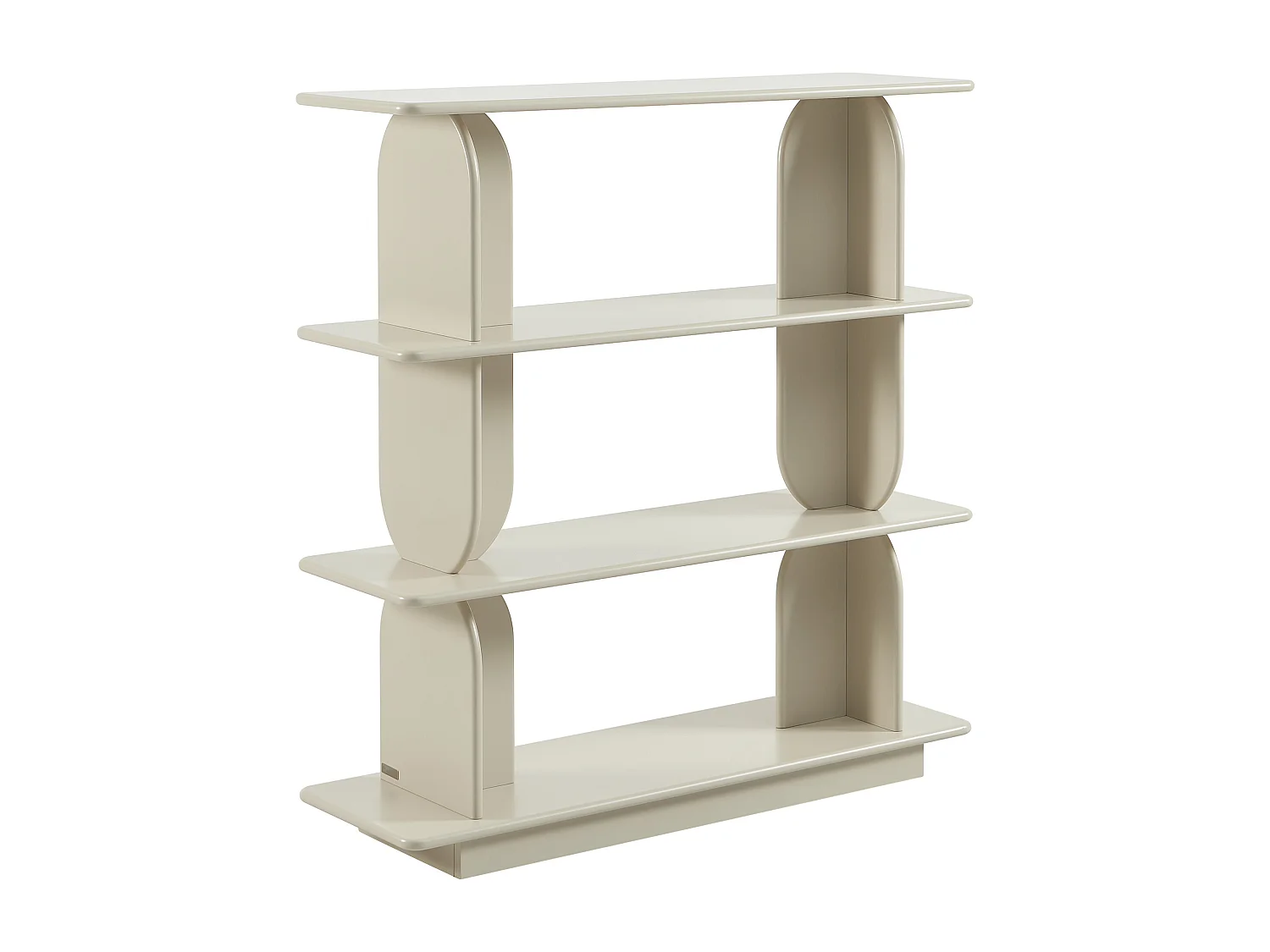 Etagère avec 3 tablettes en MDF - Beige - LUSORIA