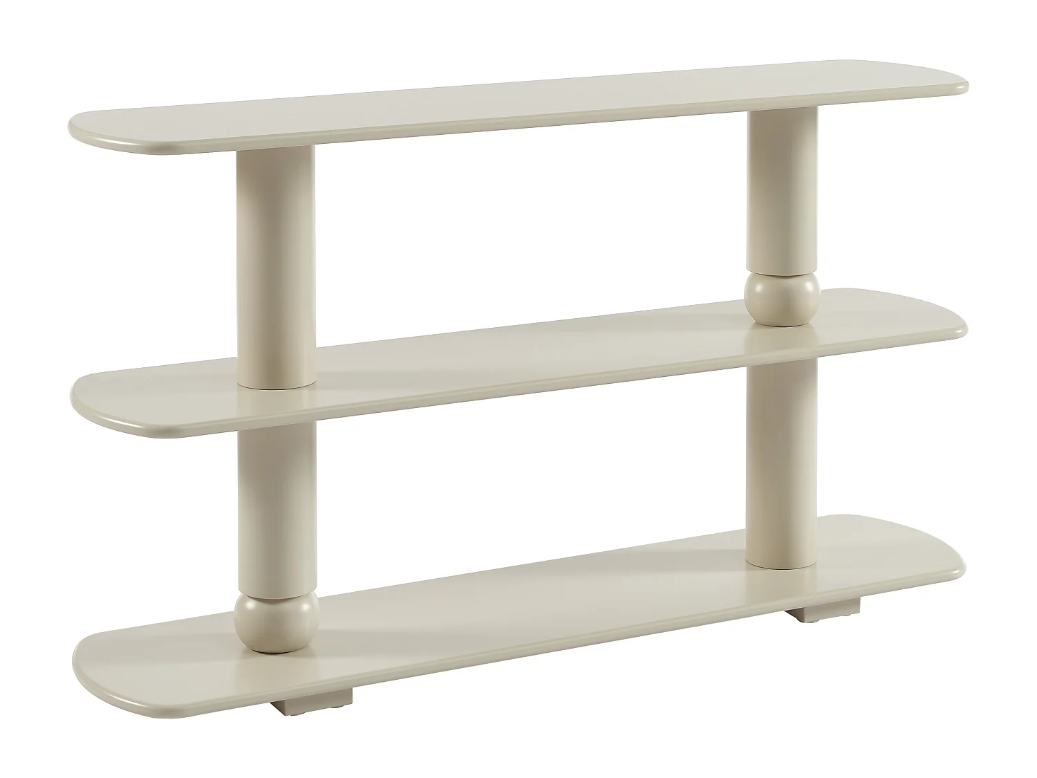 Etagère avec 2 tablettes en MDF - Beige - TOPAWA
