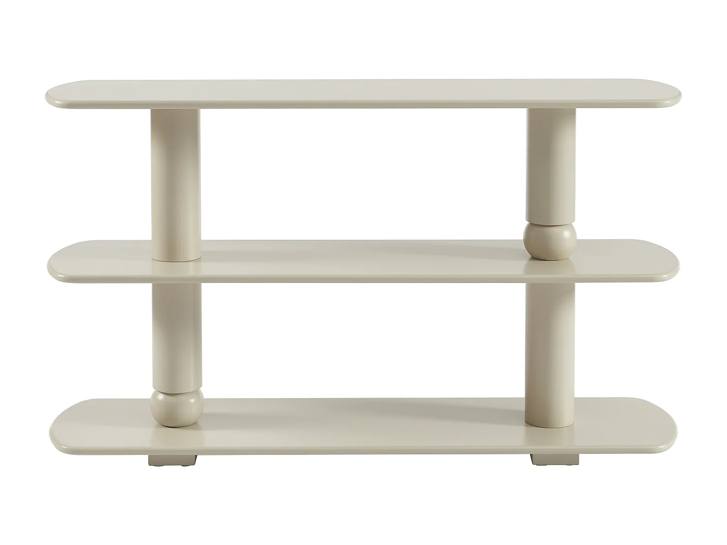 Etagère avec 2 tablettes en MDF - Beige - TOPAWA