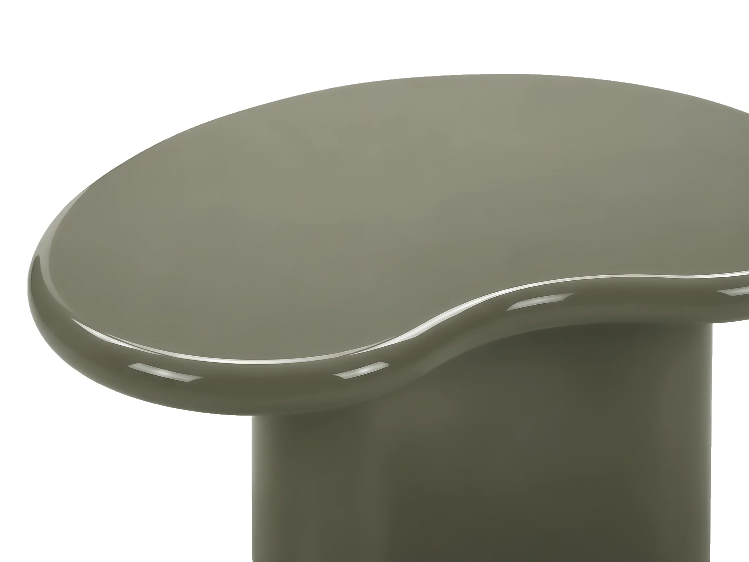 Table basse en MDF - Kaki laqué - MARVIK
