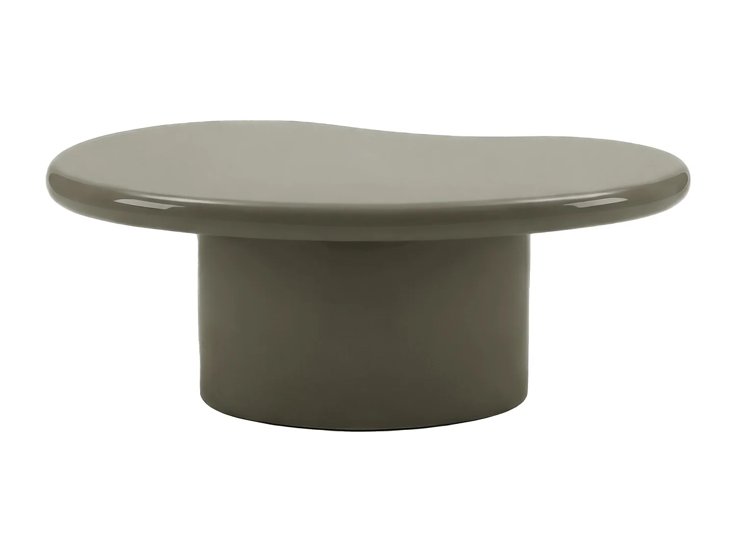 Table basse en MDF - Kaki laqué - MARVIK