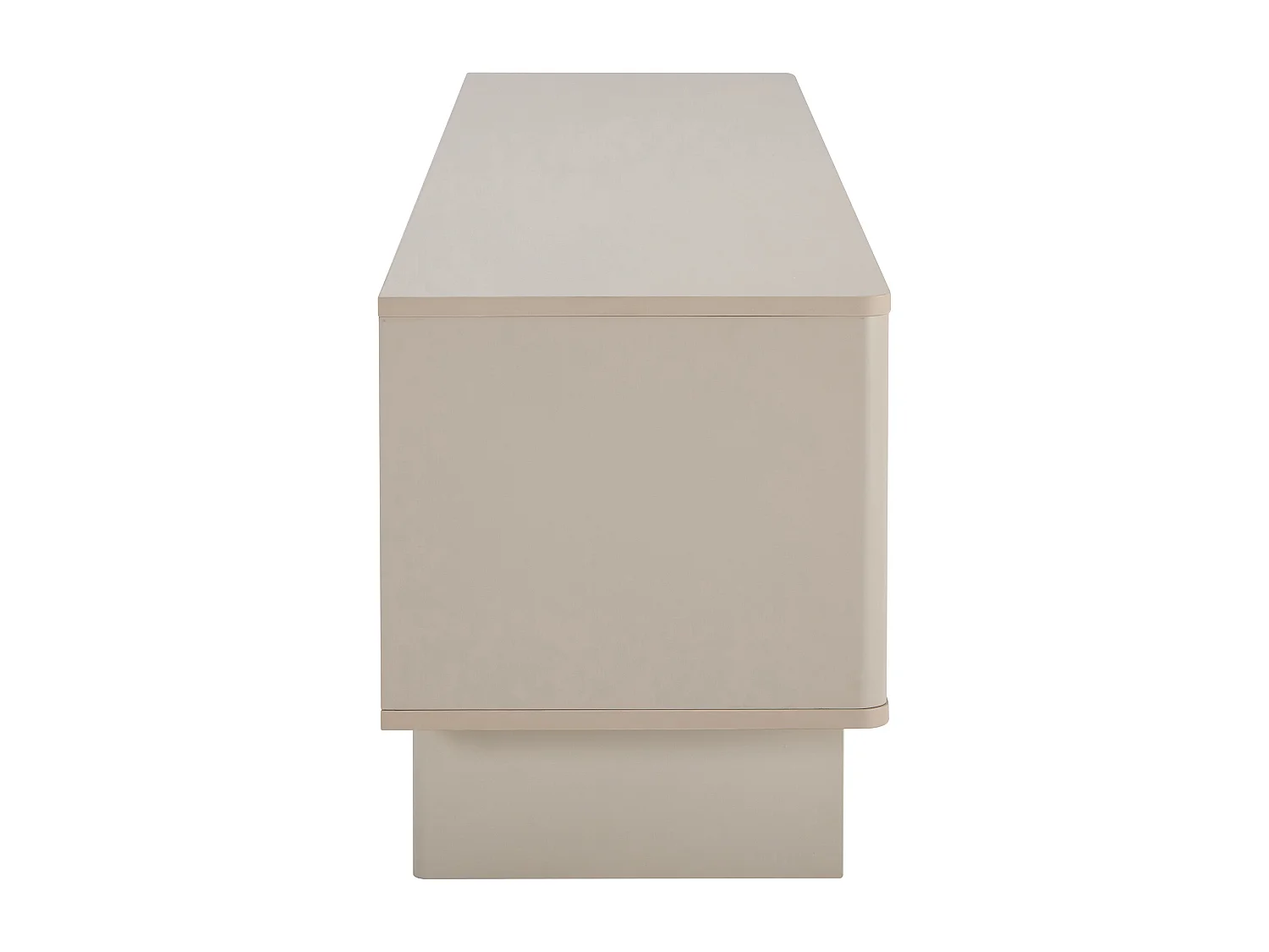 Meuble TV avec 4 portes - Beige - DELORINA