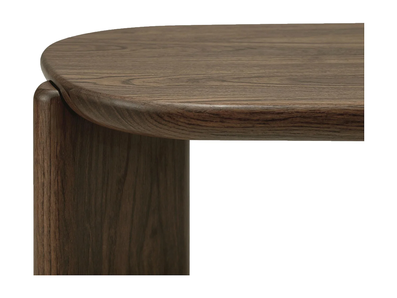 Bureau console en MDF - Coloris : Naturel foncé - FENELORA