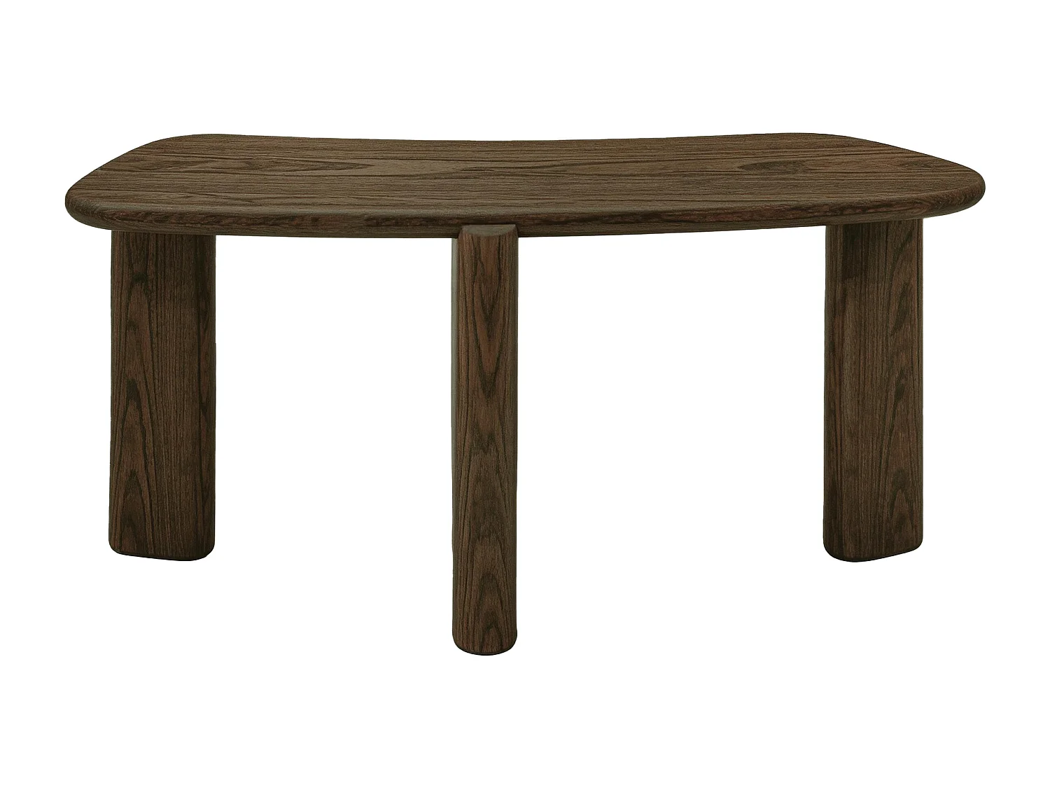 Bureau console en MDF - Coloris : Naturel foncé - FENELORA