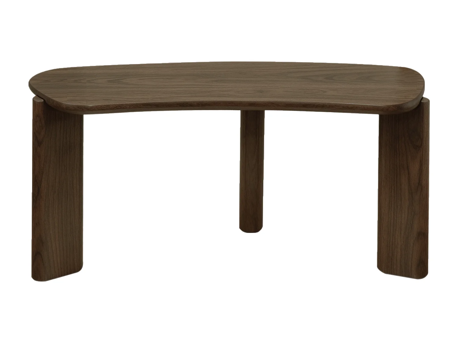 Bureau console en MDF - Coloris : Naturel foncé - FENELORA