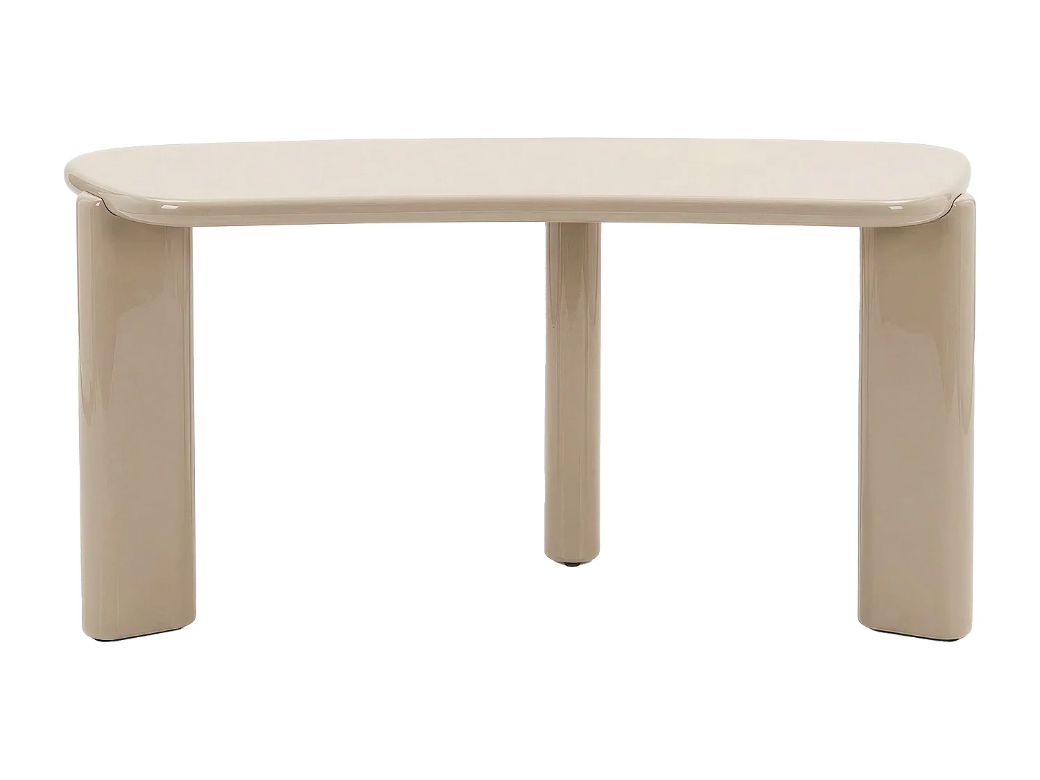 Bureau console en MDF - Beige - FENELORA