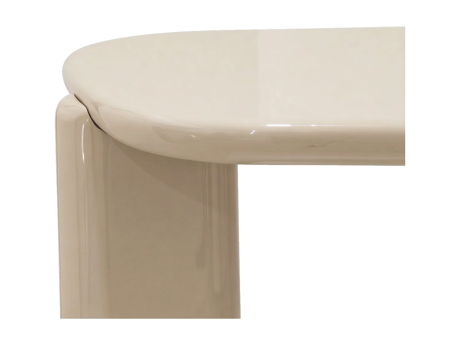 Bureau console en MDF - Beige - FENELORA