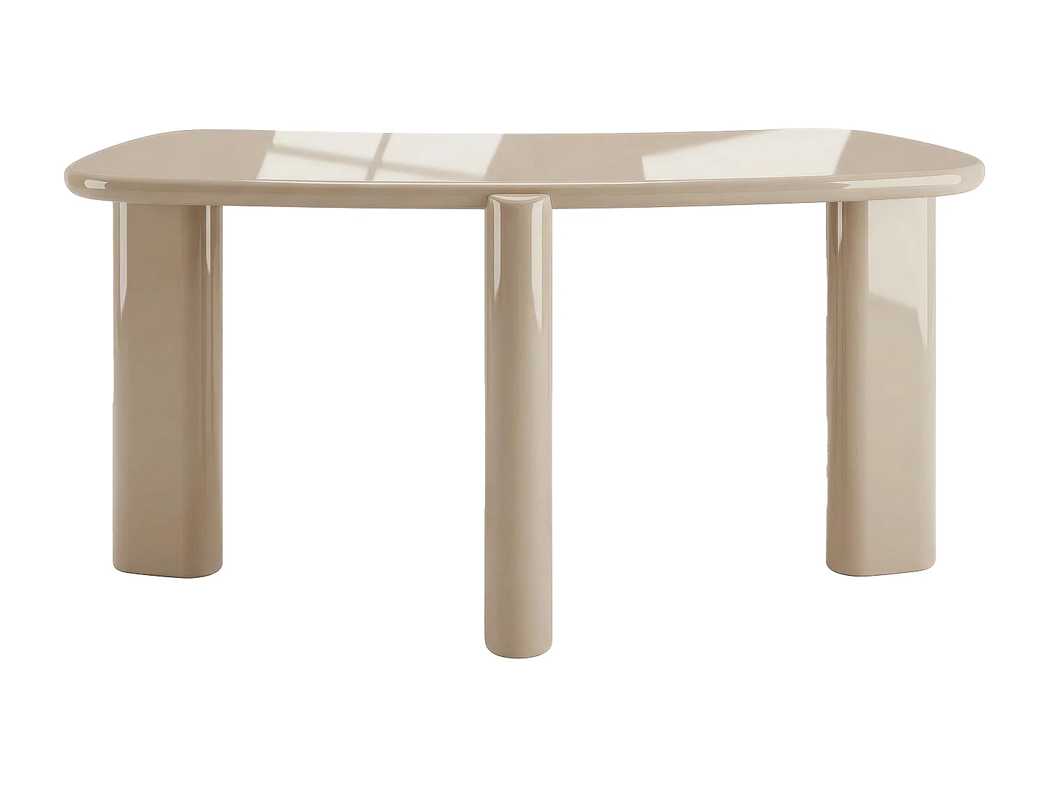 Bureau console en MDF - Beige - FENELORA