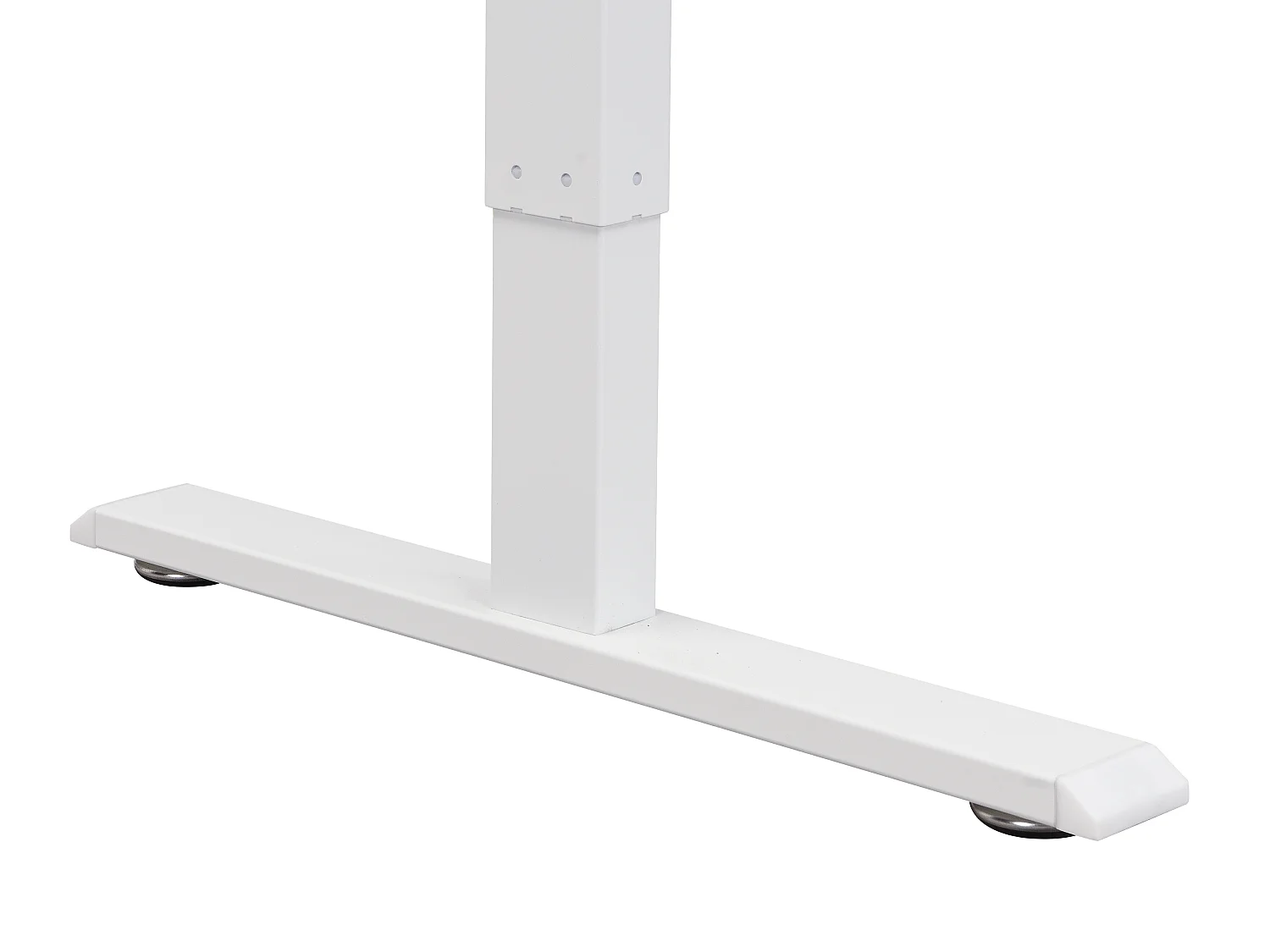 Bureau assis debout électrique – Hauteur réglable – Blanc – ELAVANO