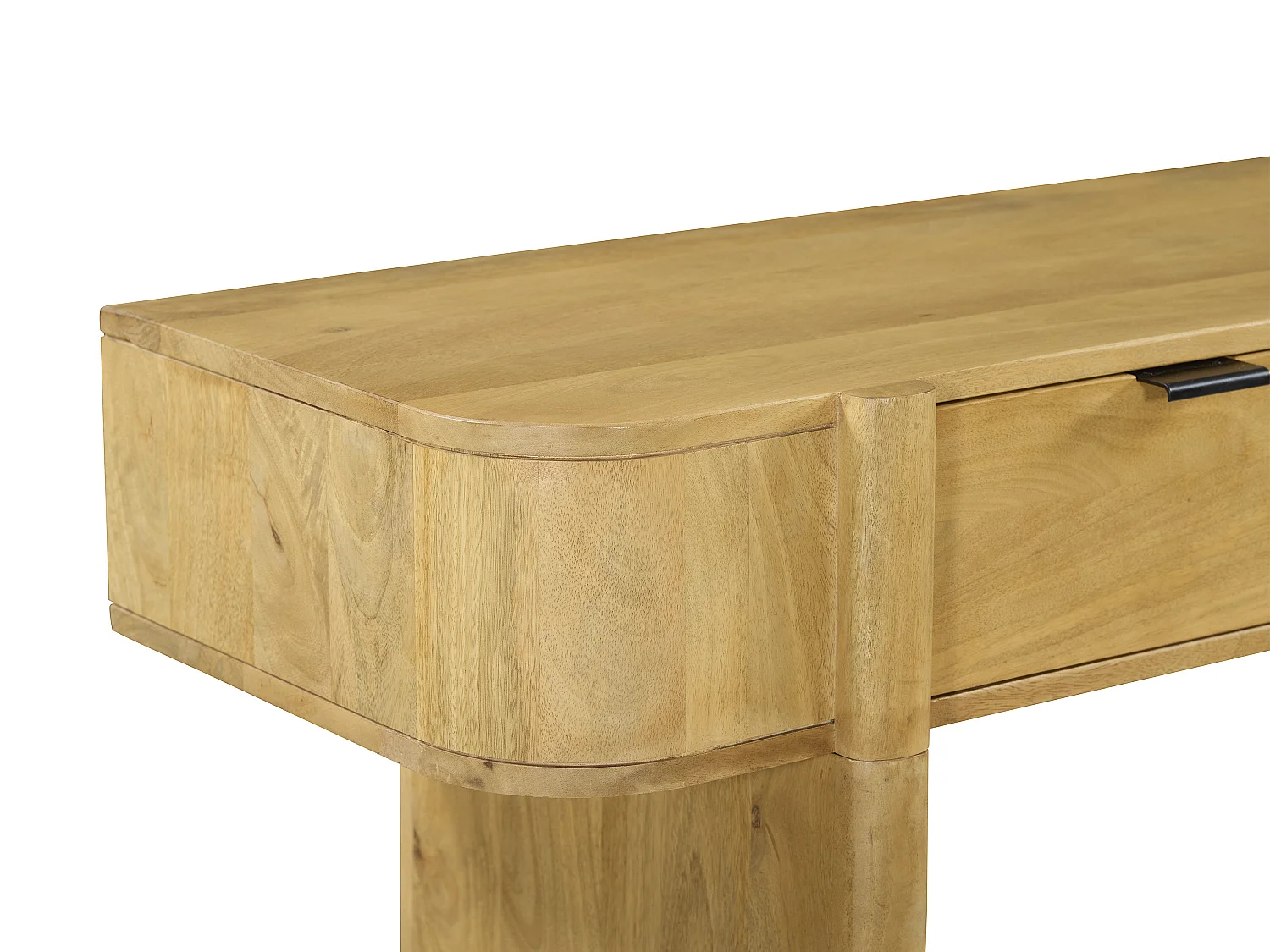 Bureau console – 2 tiroirs – Bois de manguier – Coloris : Naturel - MELYRAN