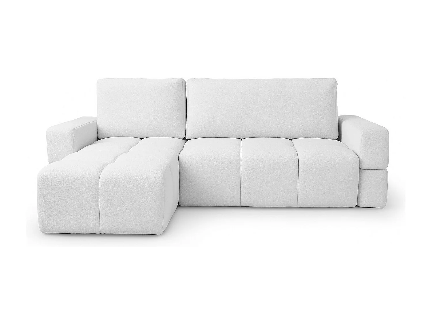 Canapé d'Angle réversible avec fonction de couchage FUMO du fabricant blanc