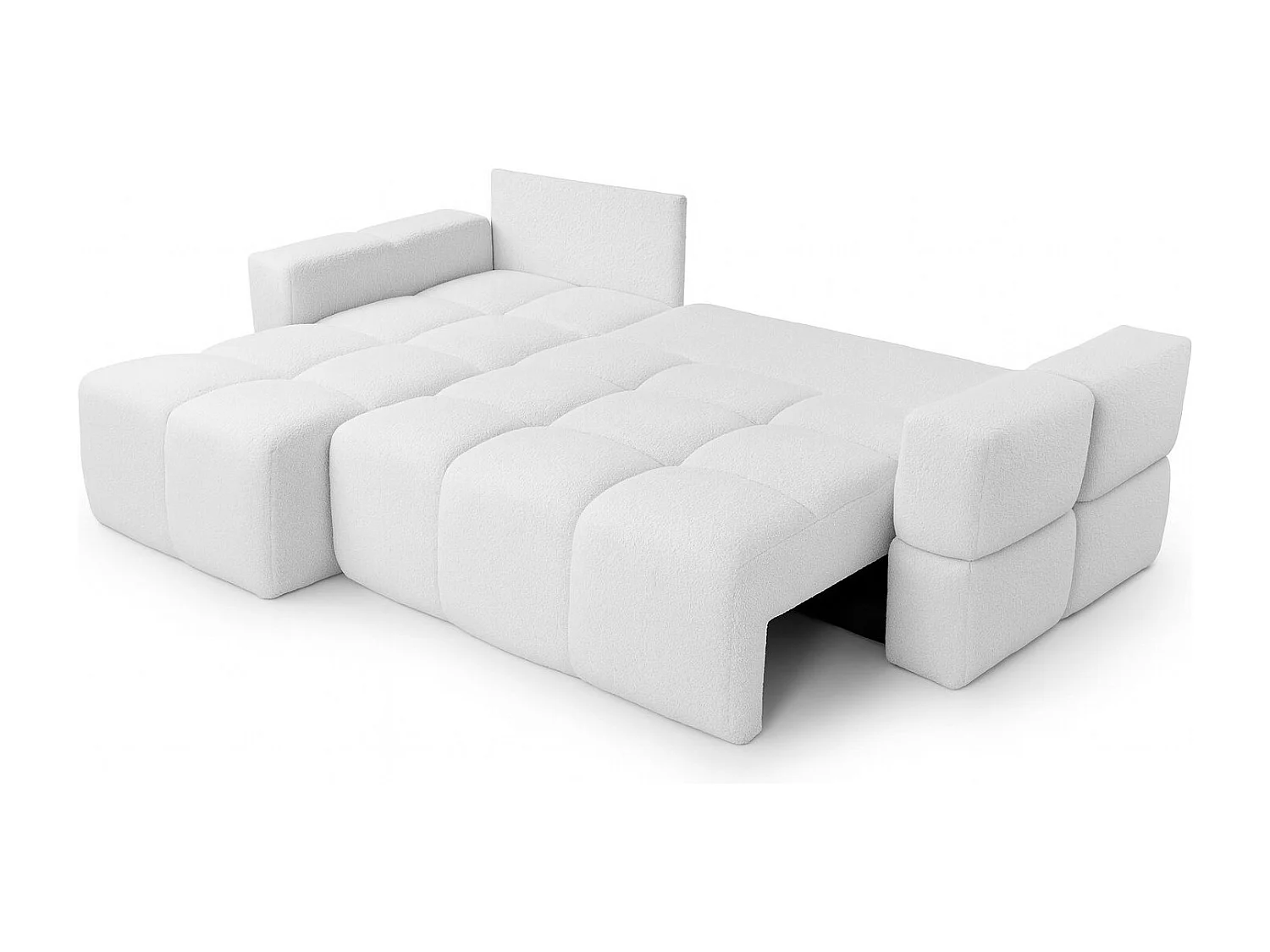 Canapé d'Angle réversible avec fonction de couchage FUMO du fabricant blanc