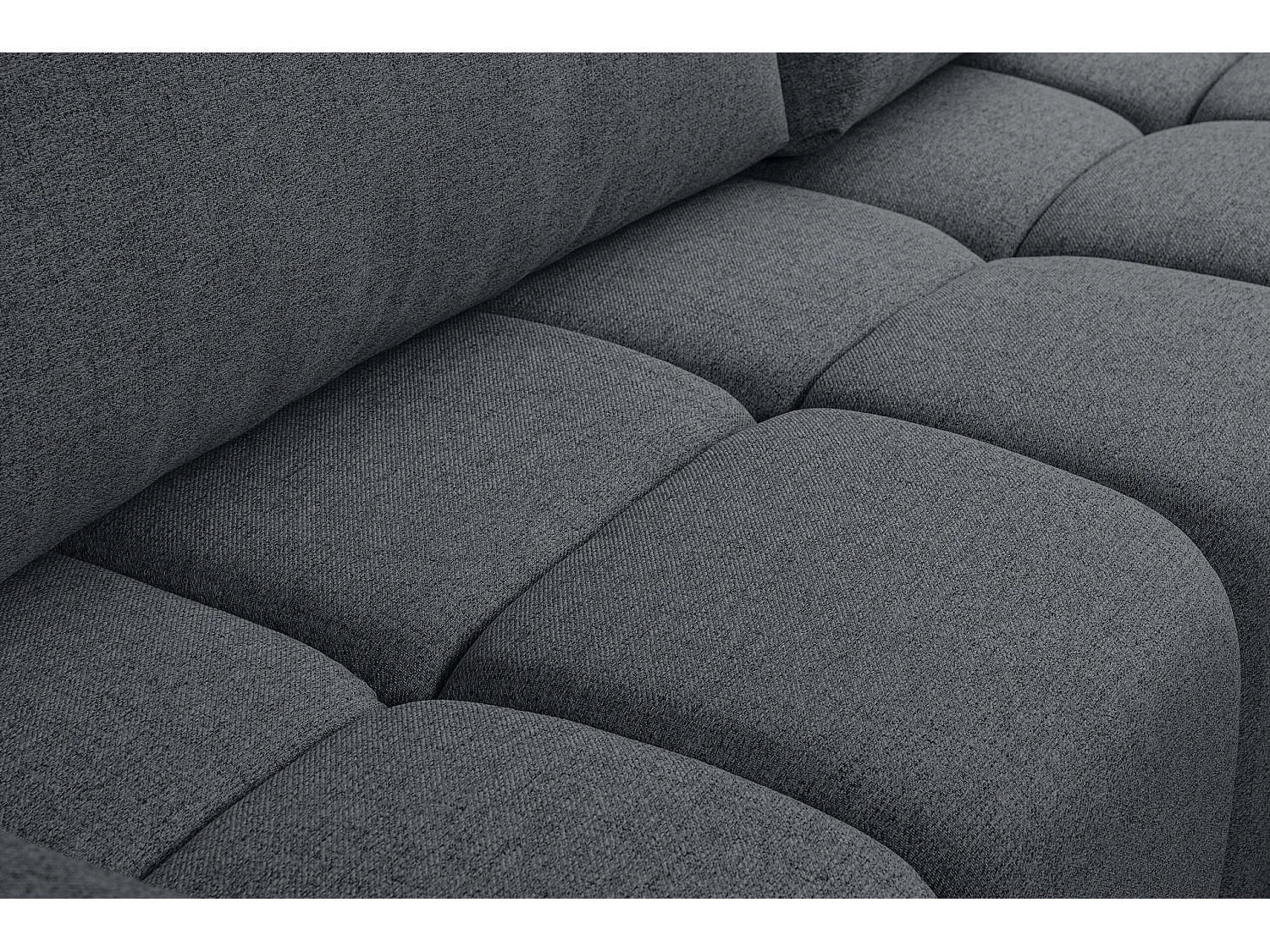 Canapé d'Angle réversible avec fonction de couchage FUMO du fabricant noir