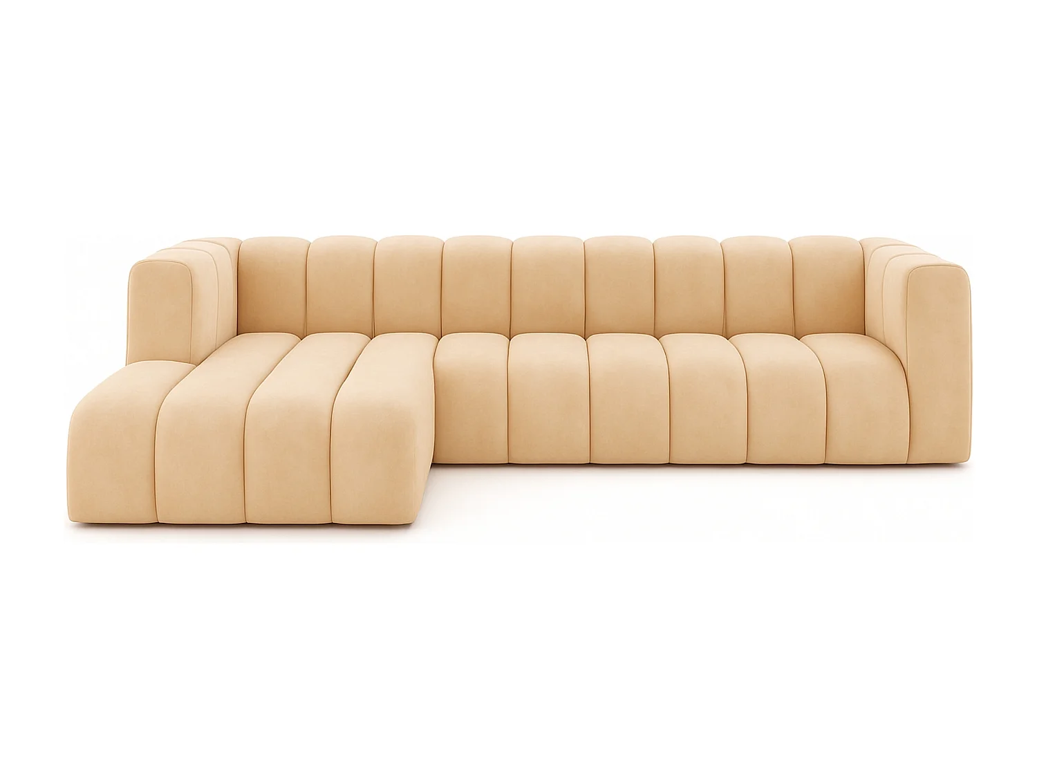 Ecksofa L-Form GRAND 318 cm, Stoff Salvador, Beige, Links
