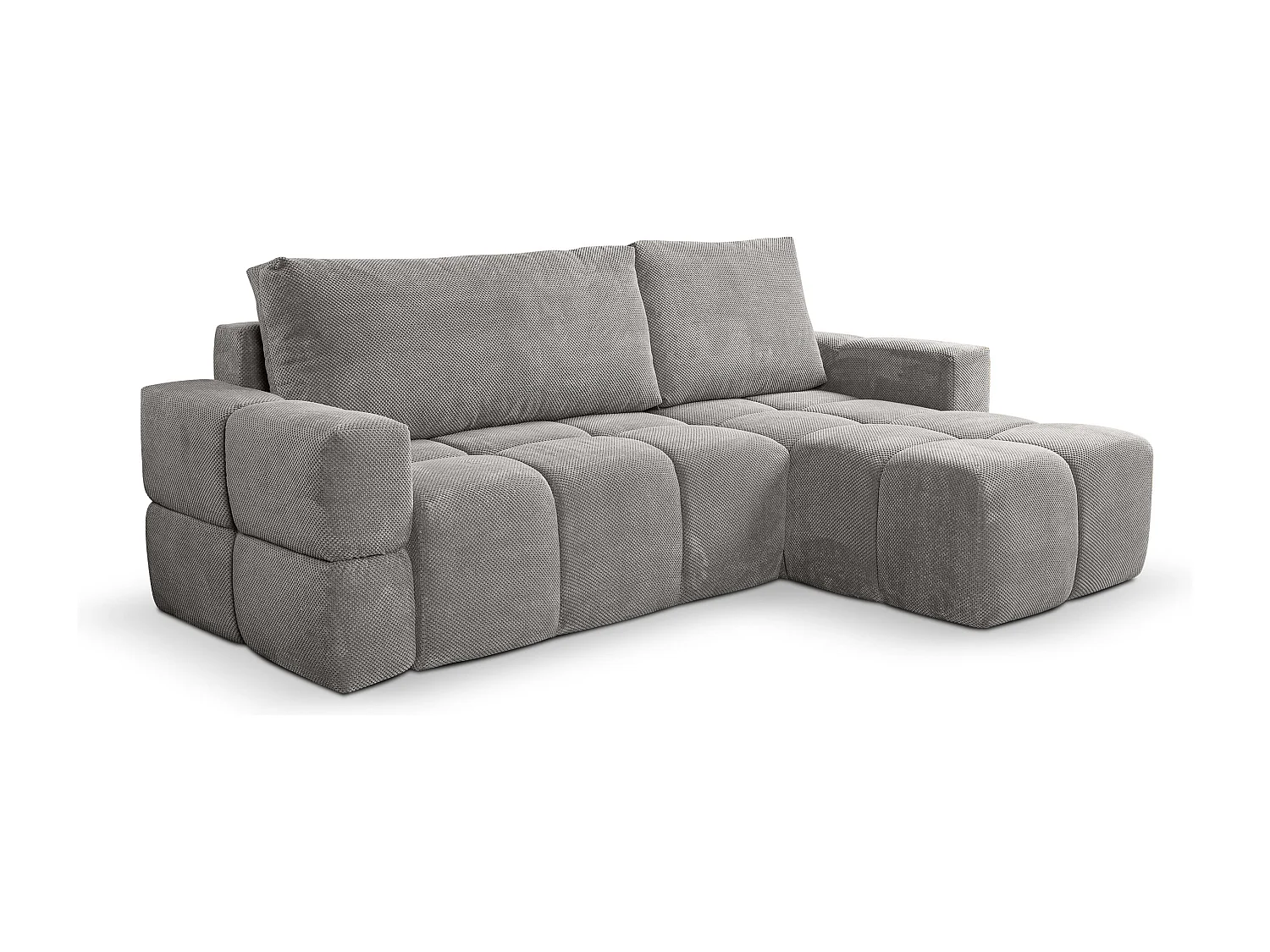 Canapé d'Angle réversible avec fonction de couchage FUMO du fabricant gris