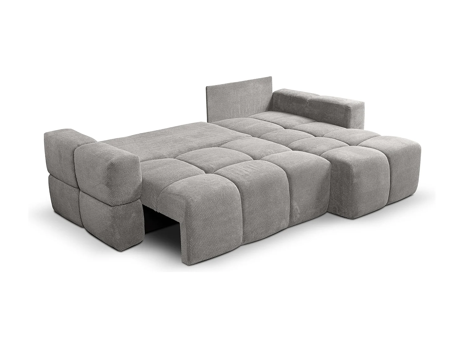 Canapé d'Angle réversible avec fonction de couchage FUMO du fabricant gris