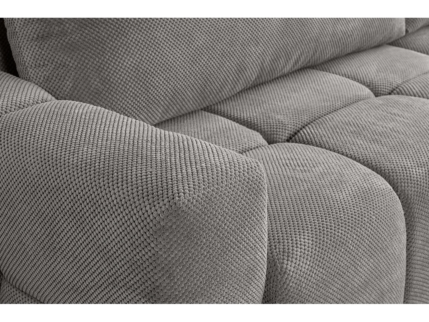 Canapé d'Angle réversible avec fonction de couchage FUMO du fabricant gris