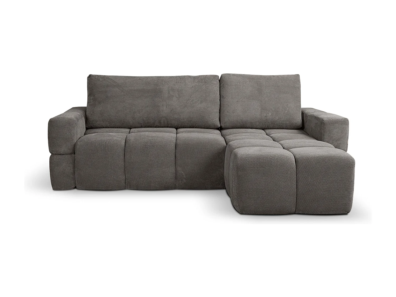 Canapé d'Angle réversible avec fonction de couchage FUMO du fabricant gris foncé