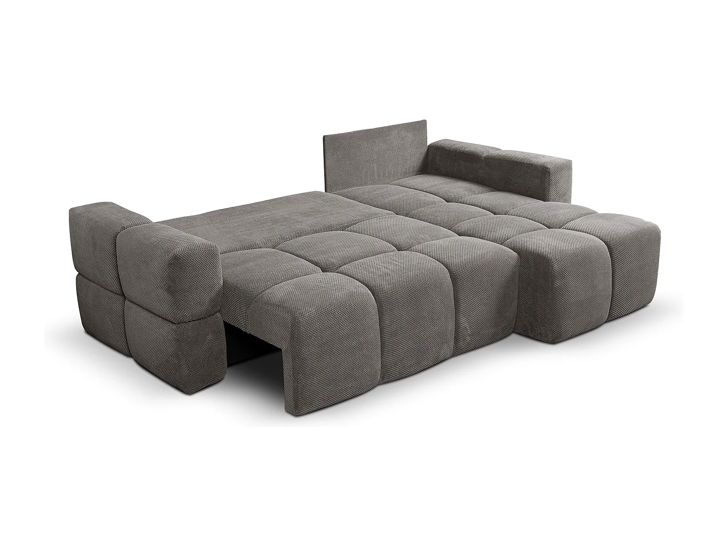 Canapé d'Angle réversible avec fonction de couchage FUMO du fabricant gris foncé