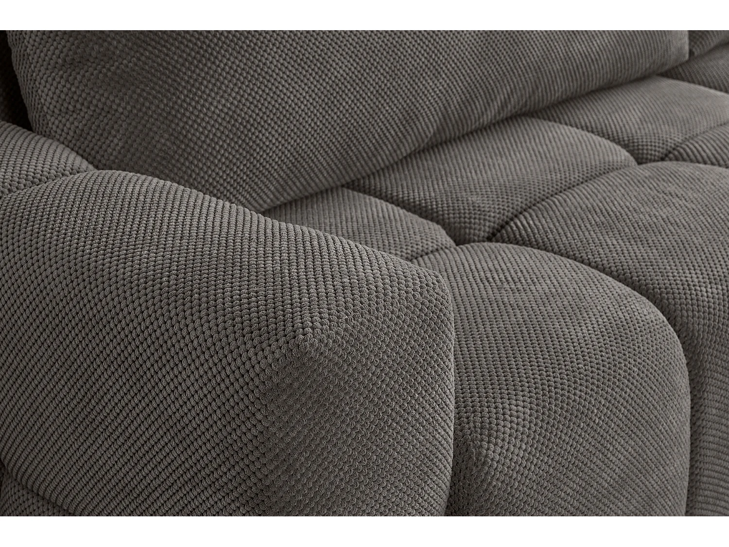 Canapé d'Angle réversible avec fonction de couchage FUMO du fabricant gris foncé