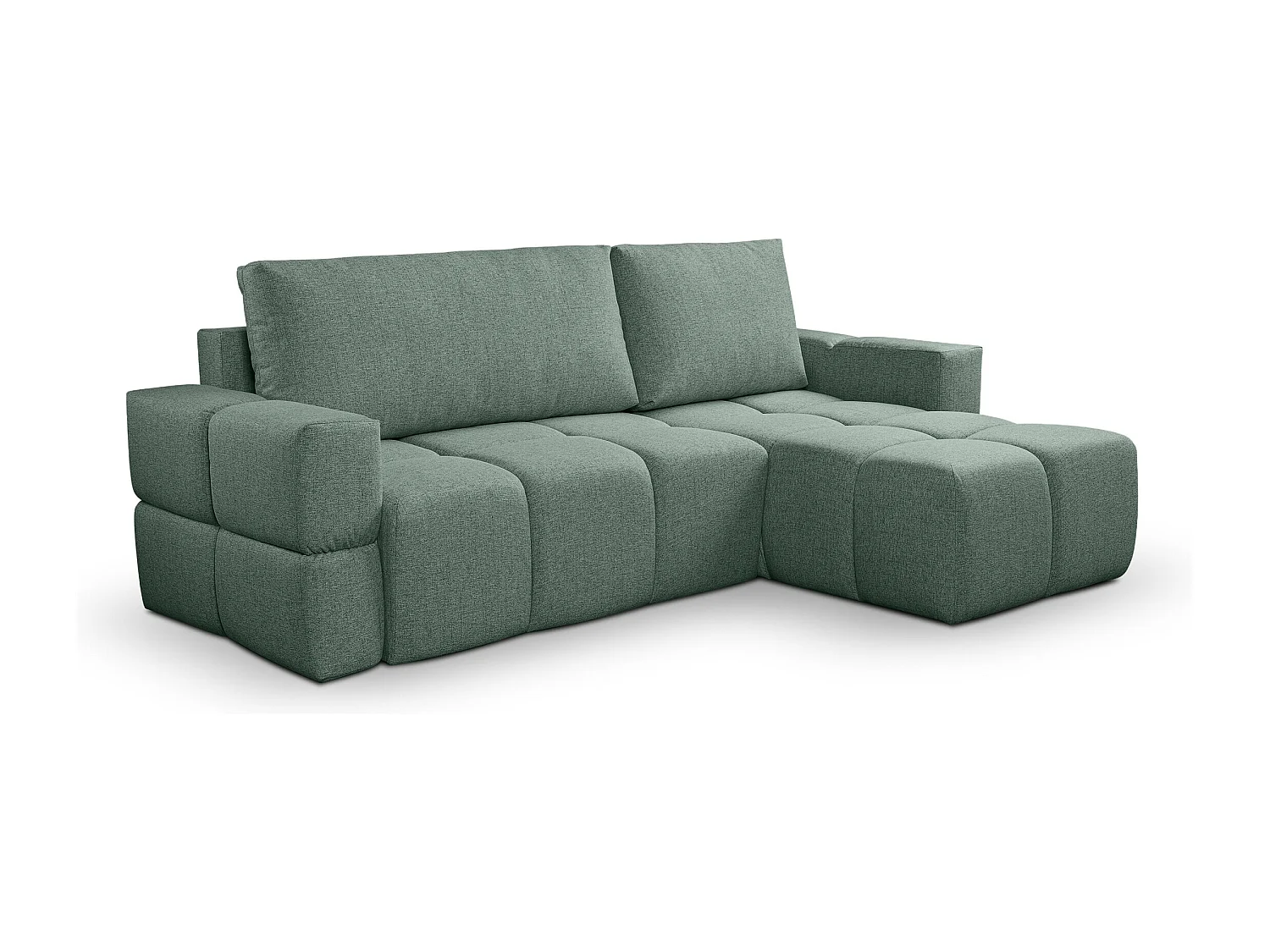 Canapé d'Angle réversible avec fonction de couchage FUMO du fabricant vert