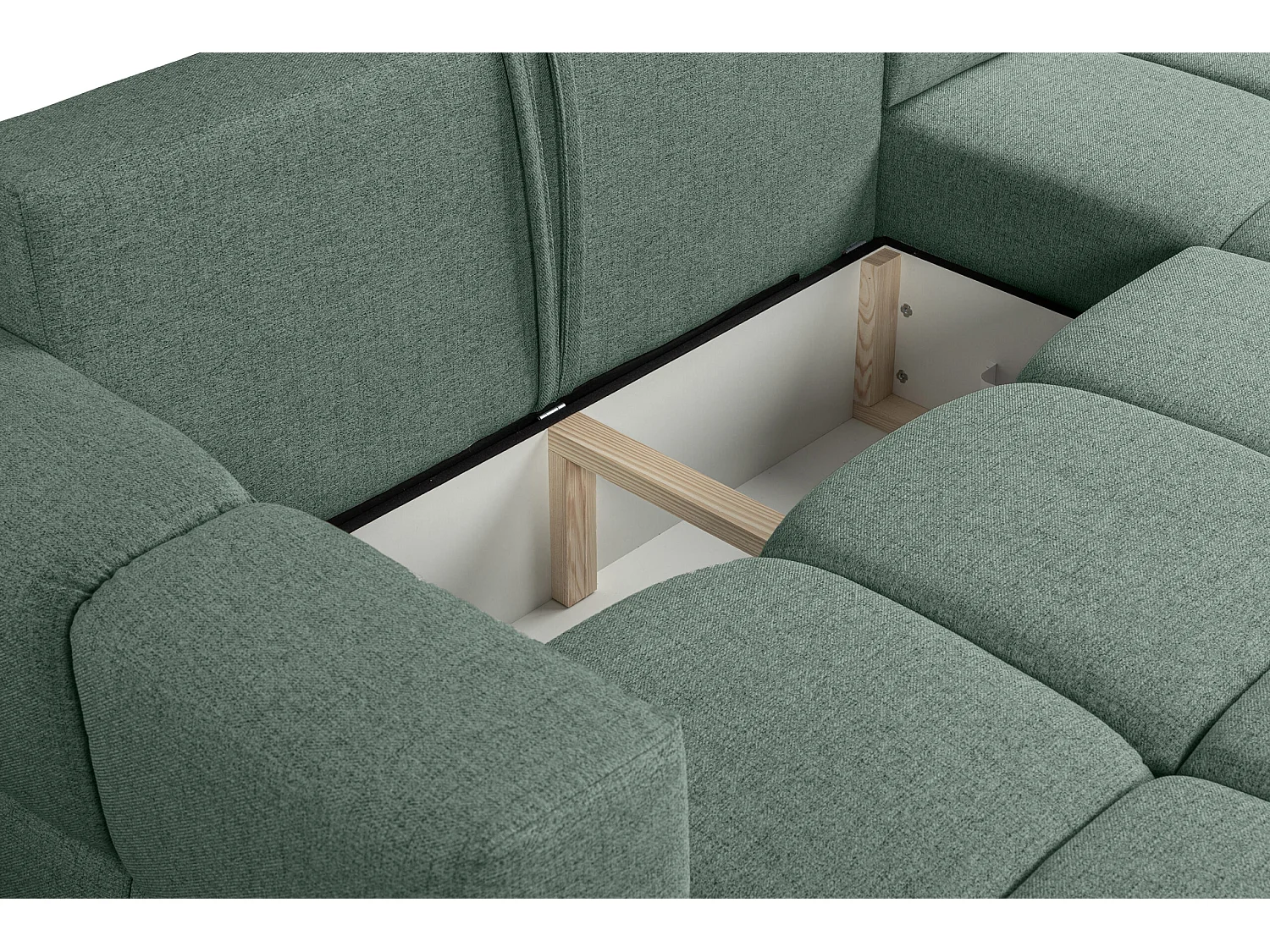 Canapé d'Angle réversible avec fonction de couchage FUMO du fabricant vert